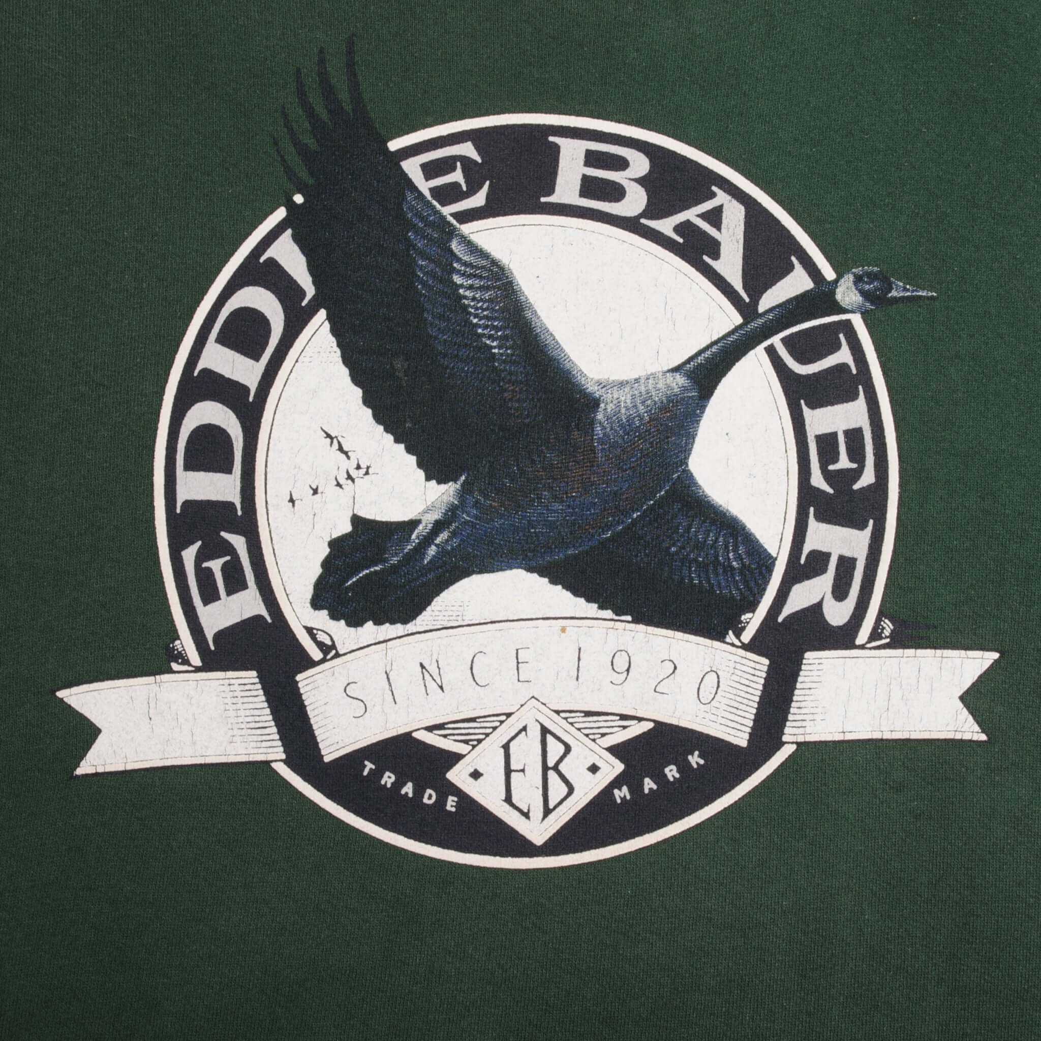 Vintage Eddie Bauer Goose Sweatshirt 1990S Size Large Made In USA