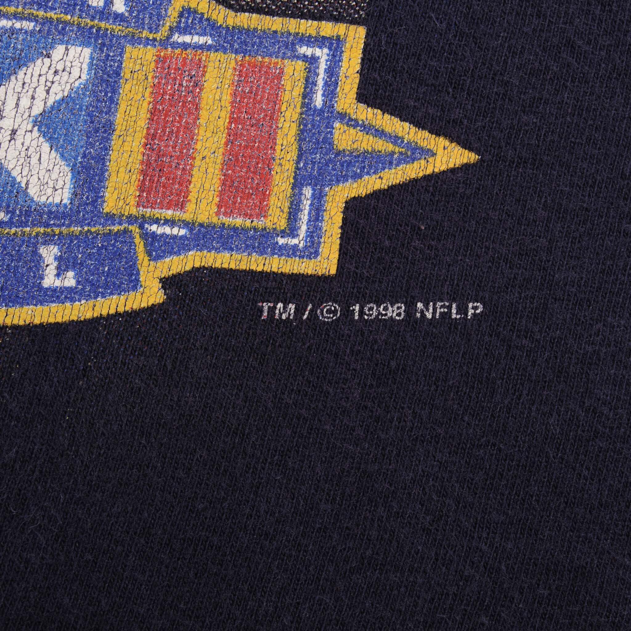 Vintage Nfl Denver Broncos AFC Champions 1997 Tee Shirt Size Large