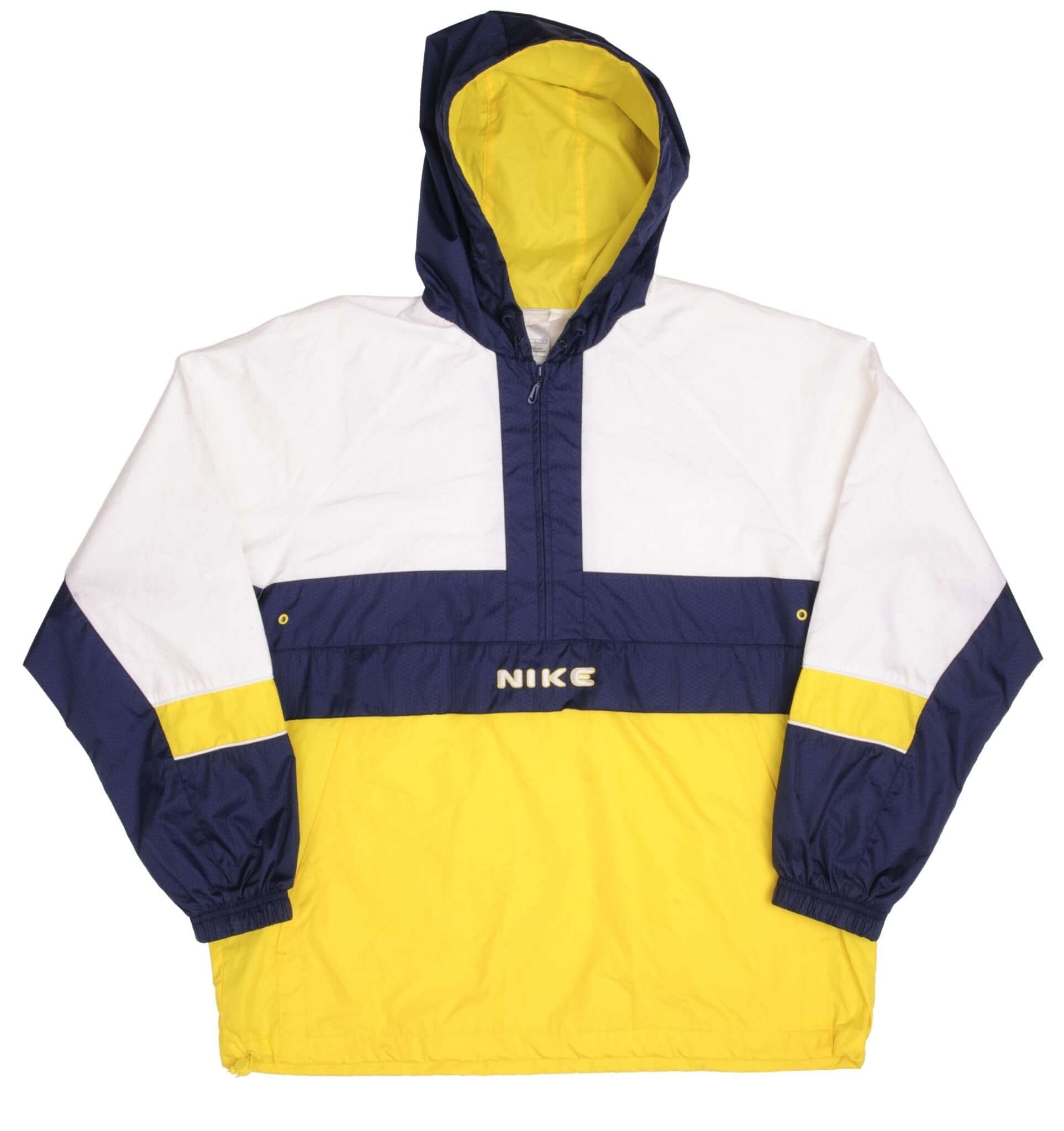 Vintage Nike Big Swoosh Pullover Windbreaker Jacket 2000s Size Large