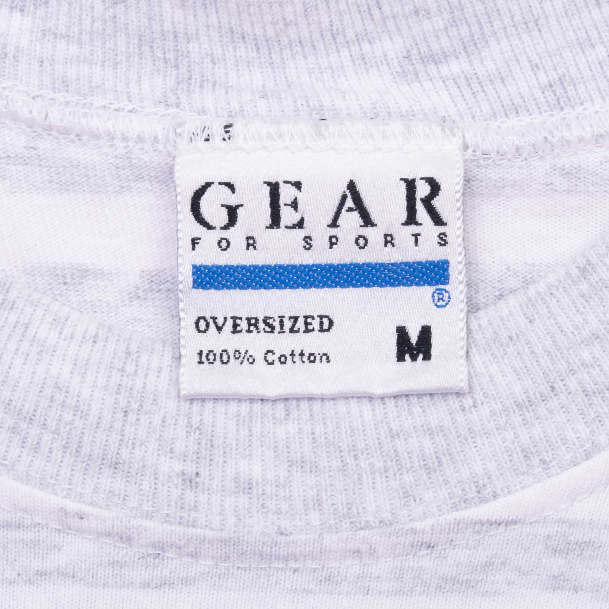 Vintage Ncaa Byu Brigham Young Cougars 1990S Striped Tee Shirt Size Medium Made In Usa