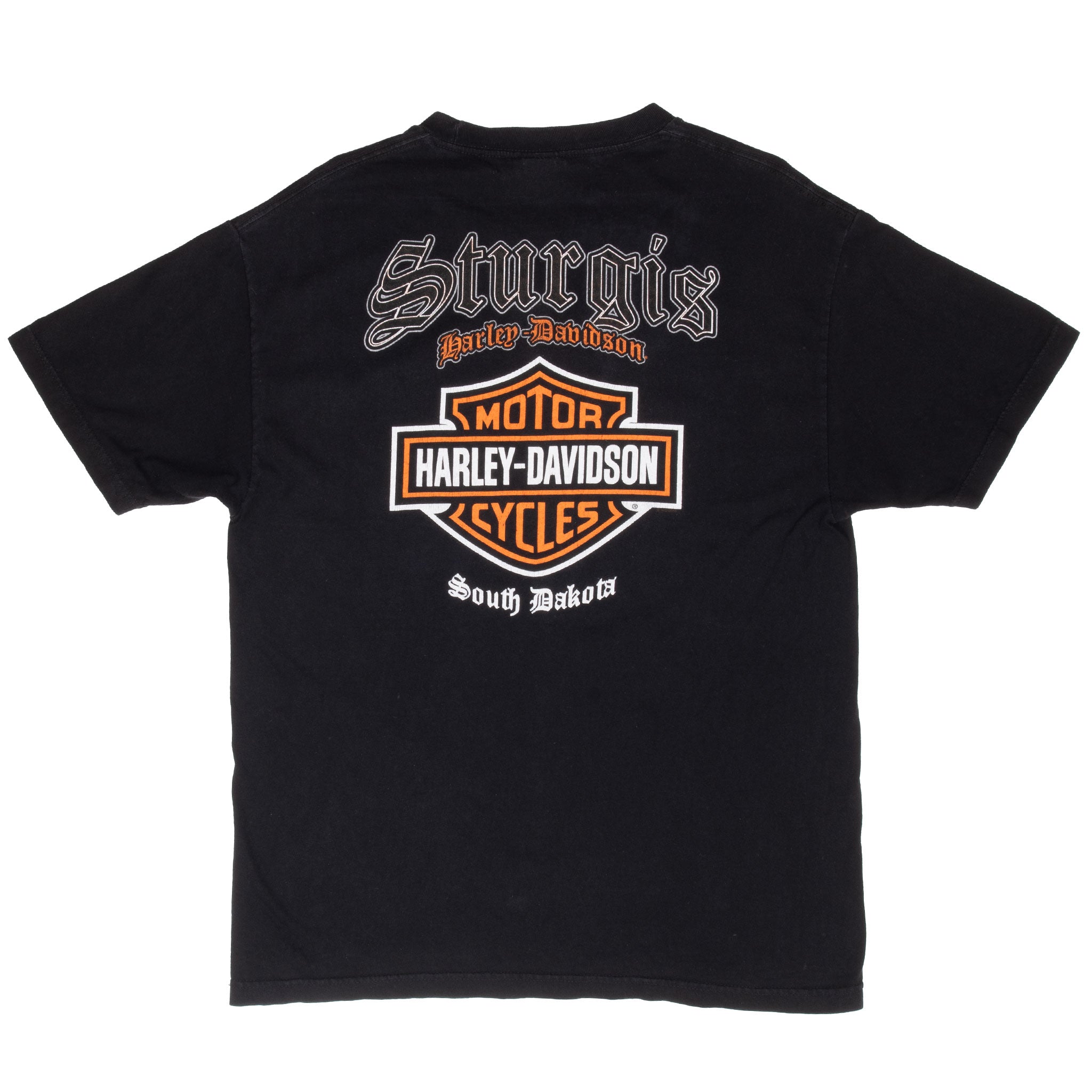Vintage Harley Davidson Sturgis North Dakota 2015 Tee Shirt Size Large