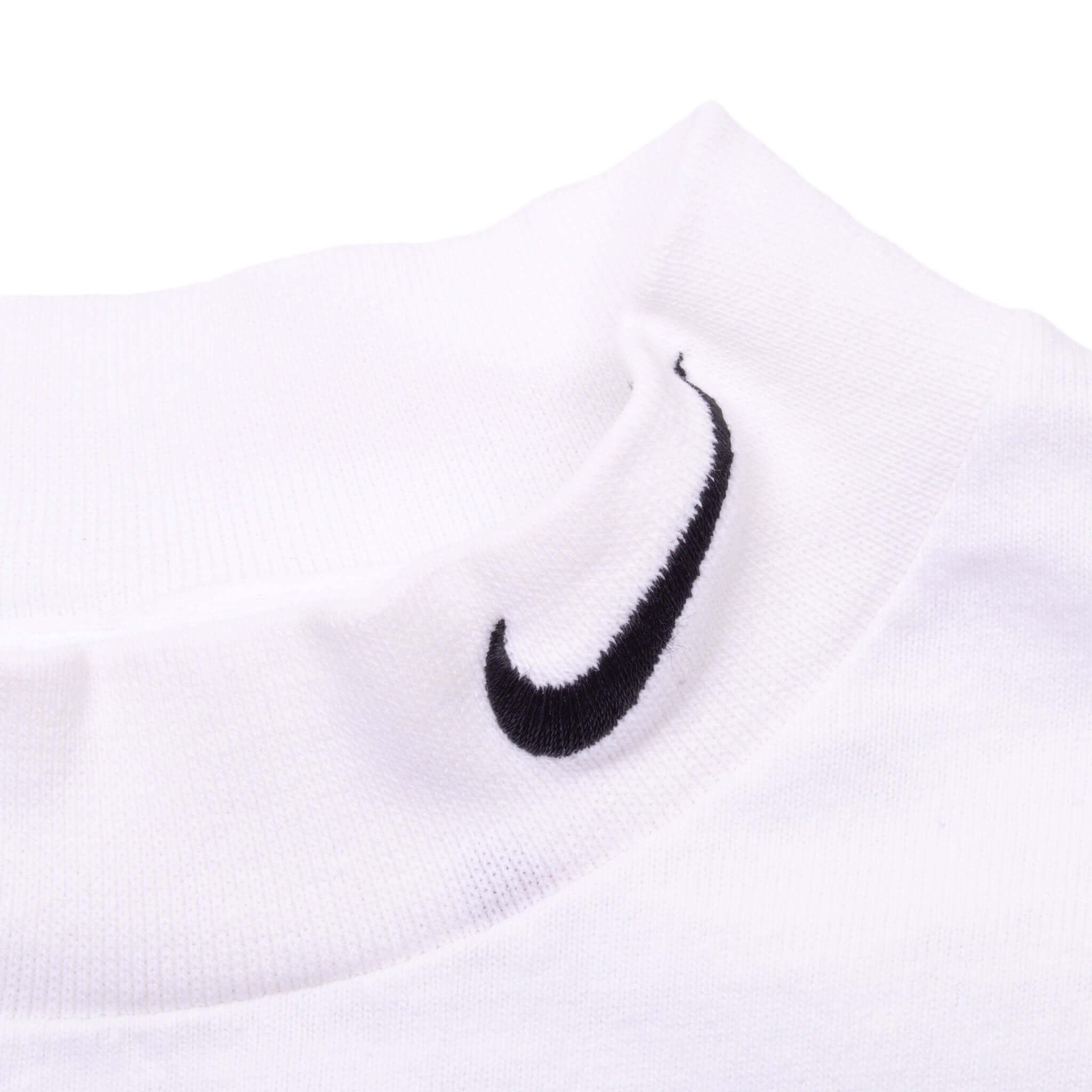 Vintage Nike Long Sleeve Turtle Neck White Tee Shirt 1990S Size XL Made In Usa