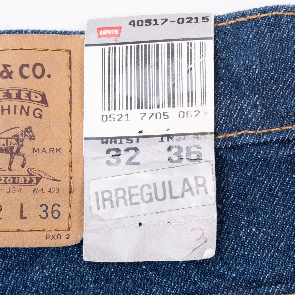 Vintage Levis 517 Orange Tab Indigo Dark Wash Jeans 32X36 Made In Usa Deadstock
Back Button #554