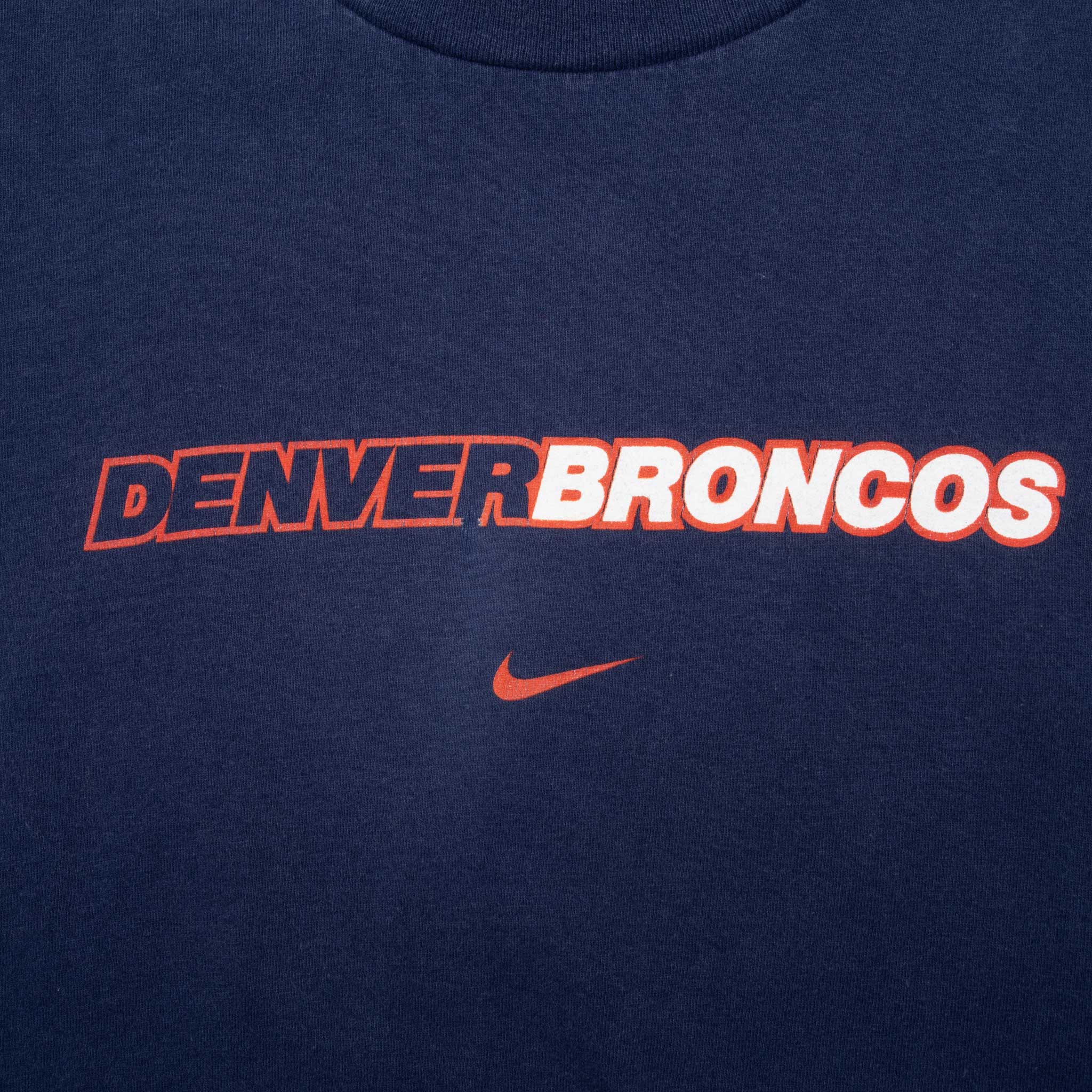 Vintage Nike Nfl Denver Broncos Tee Shirt 1990S Size Medium