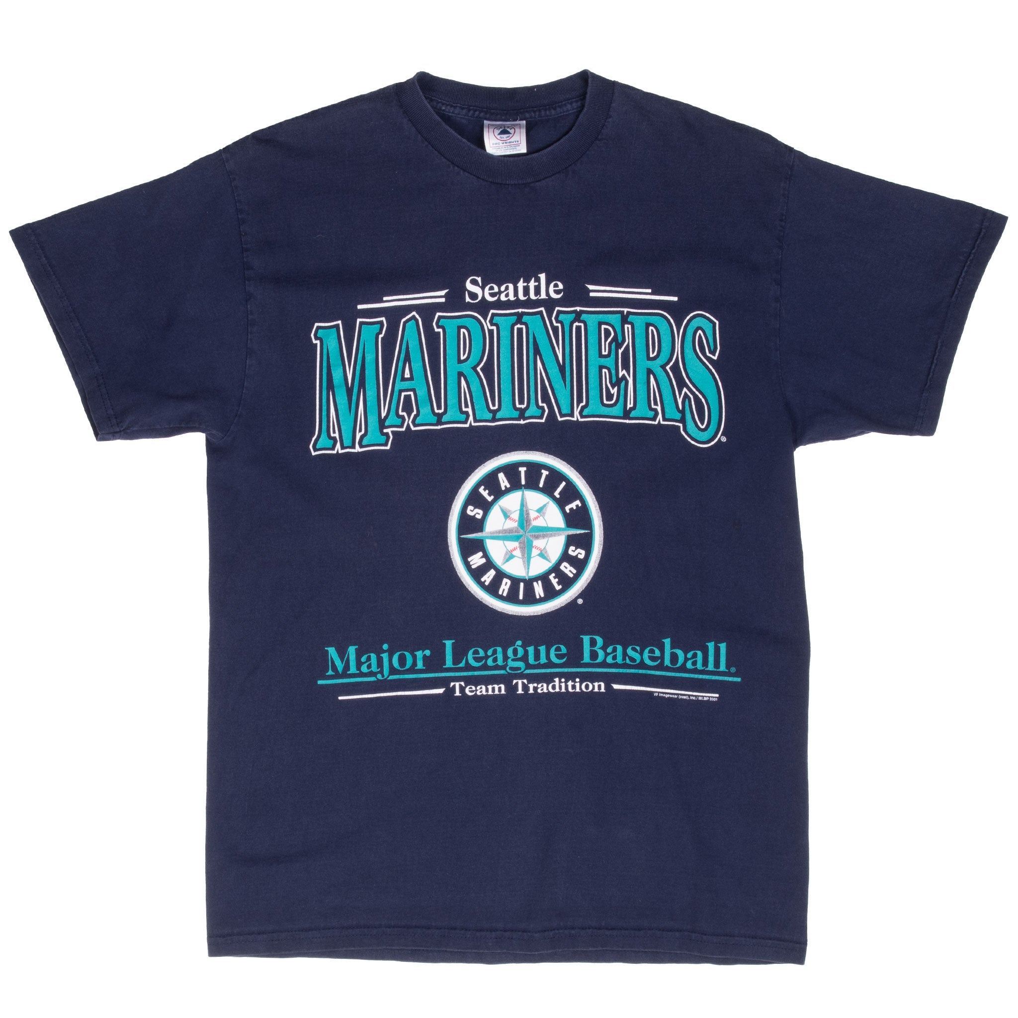 Vintage Mlb Seattle Mariners 2001 Tee Shirt Size Medium