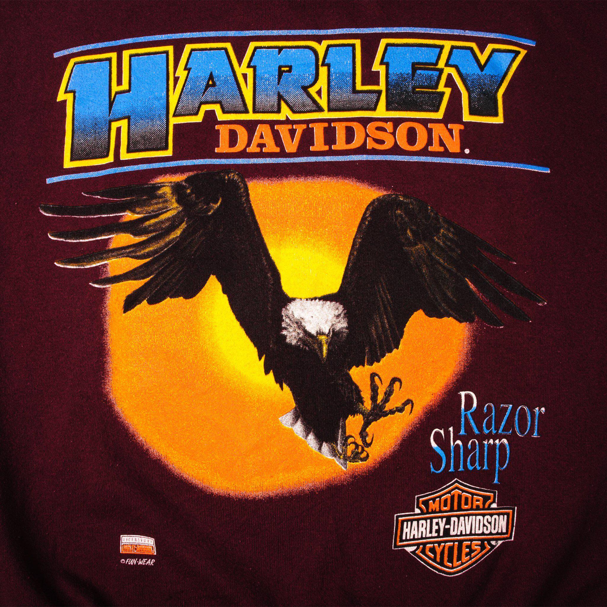 VINTAGE HARLEY DAVIDSON SWEATSHIRT SIZE LARGE MADE IN USA