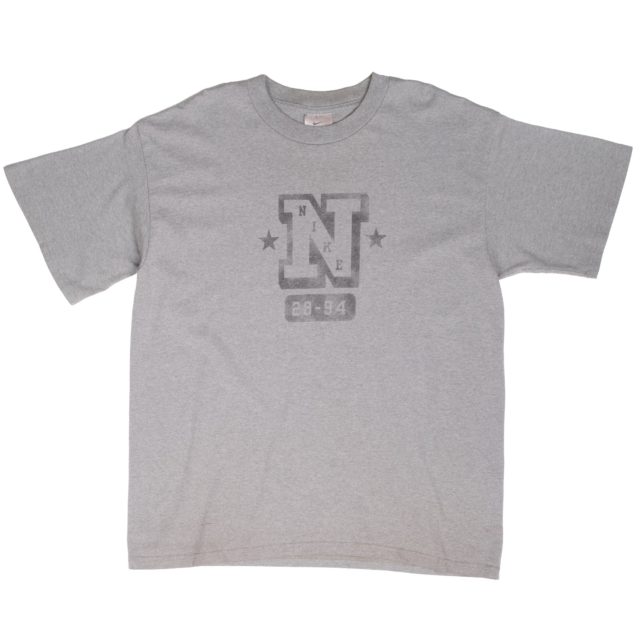 Vintage Nike Spellout Grey Tee Shirt 2000S Size Large