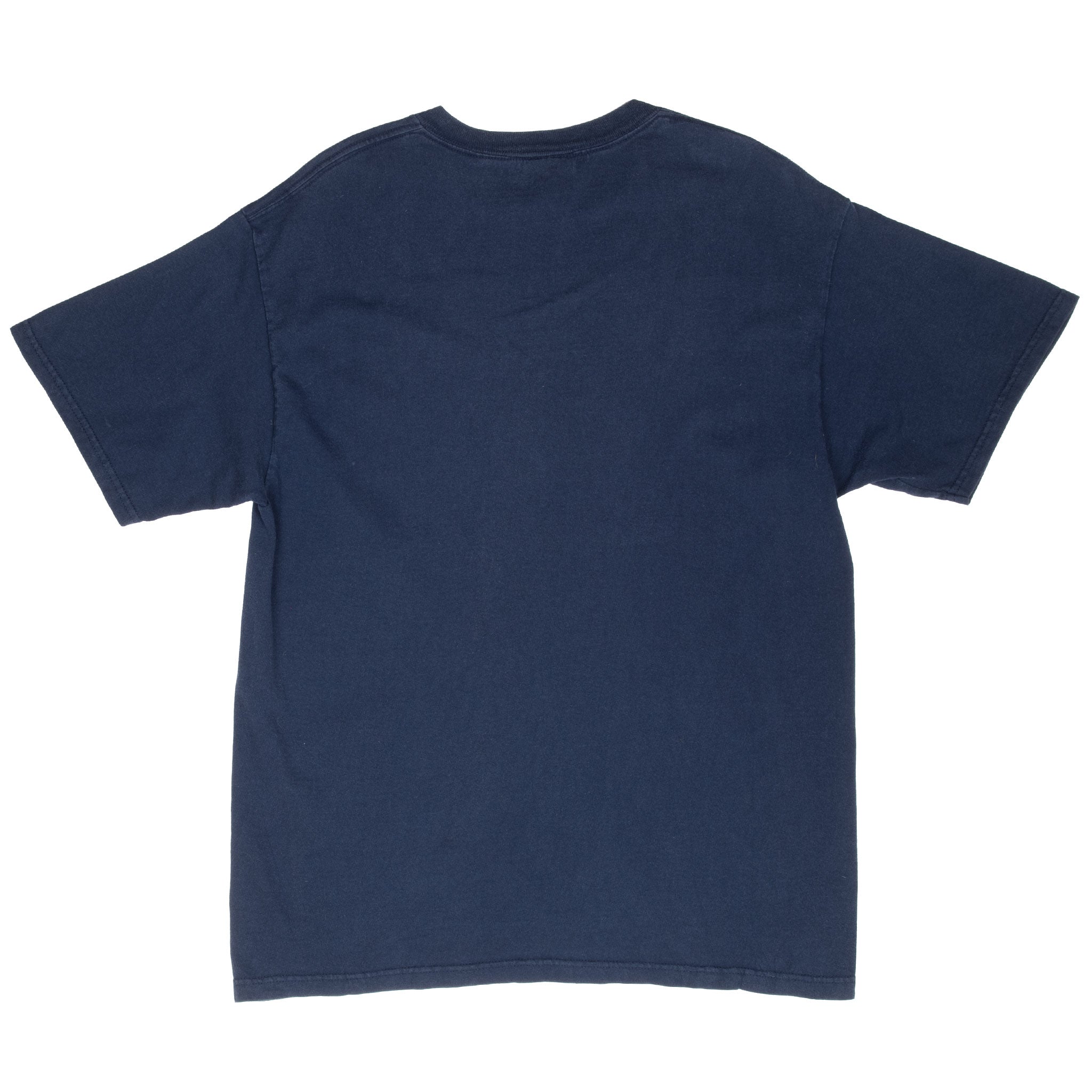 Vintage Nike Classic Swoosh Navy Blue Tee Shirt Size 1990s Size Medium Made In USA