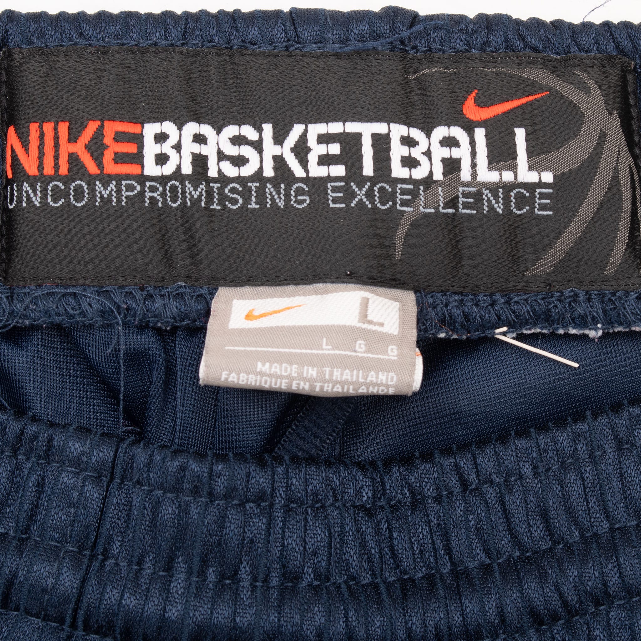 Vintage Nike Swoosh Blue And Blue Basketball Shorts 2000S Size Large