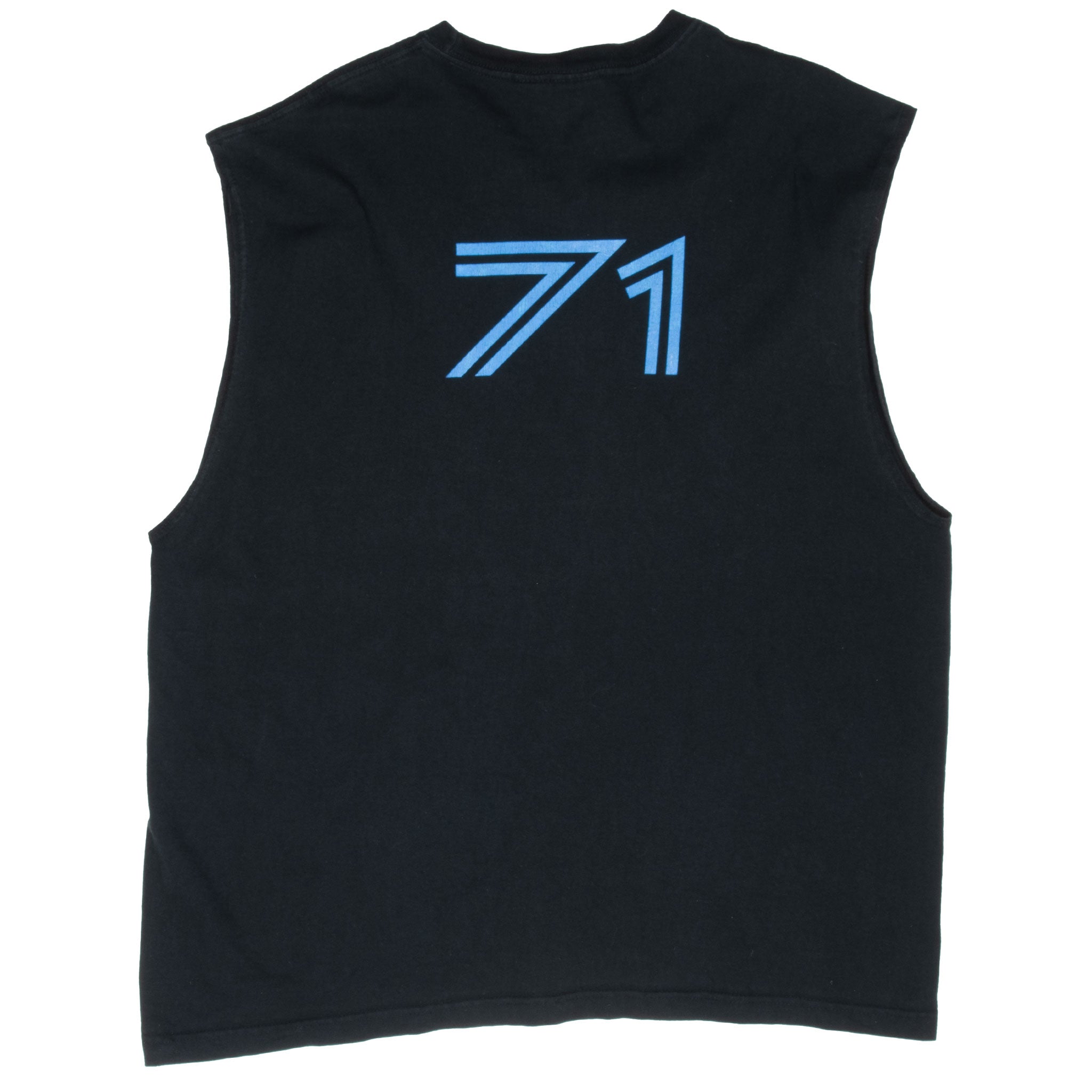 Vintage Starter Athletic Earn Your Sport Blue Tank Top Tee Shirt 1990S Size XL