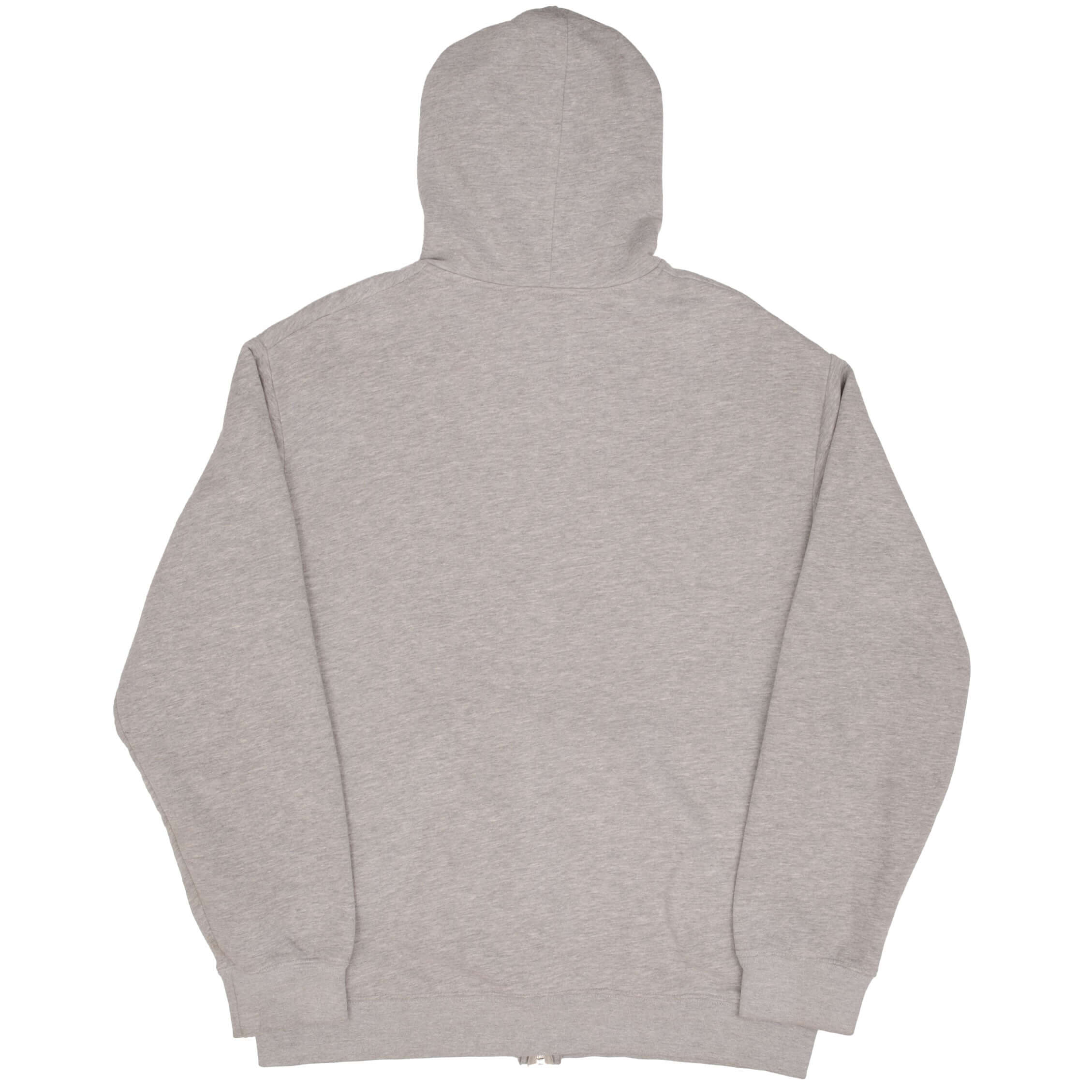 Vintage Nike Classic Swoosh Gray Full Zip Hoodie Sweatshirt 2000S Size Large