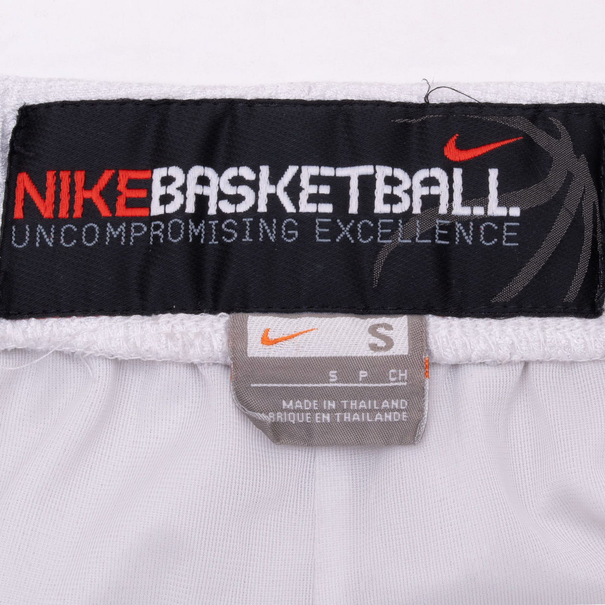 Vintage Nike White Basketball Track Shorts 1990S Size Small
