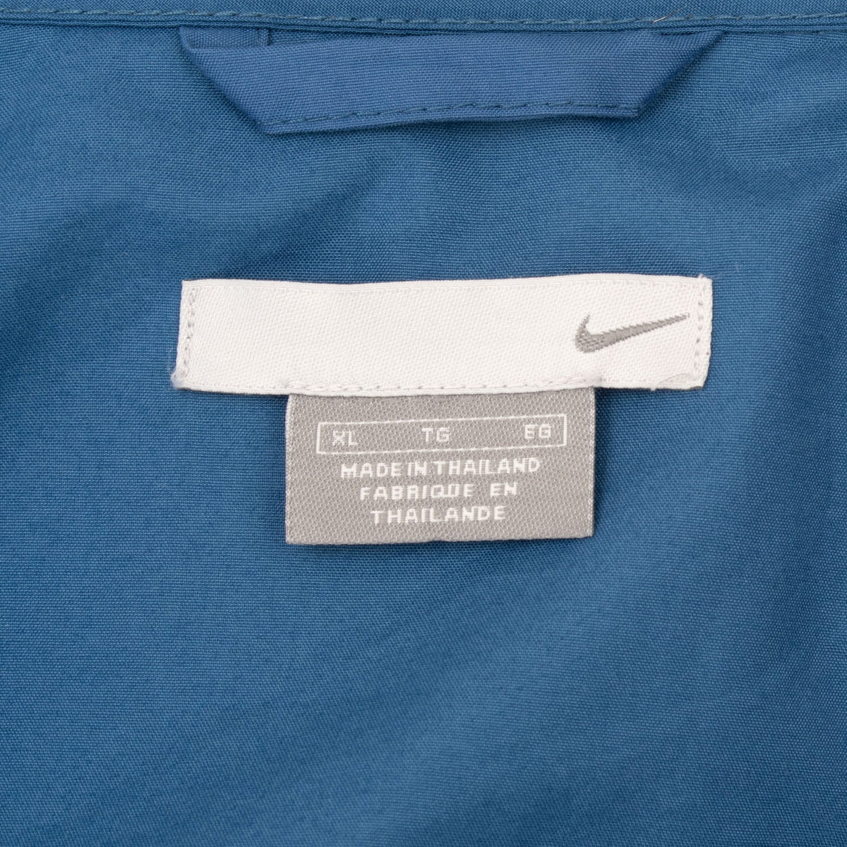 Vintage Nike Classic Swoosh Blue Windbreaker Jacket 2000S Size XL