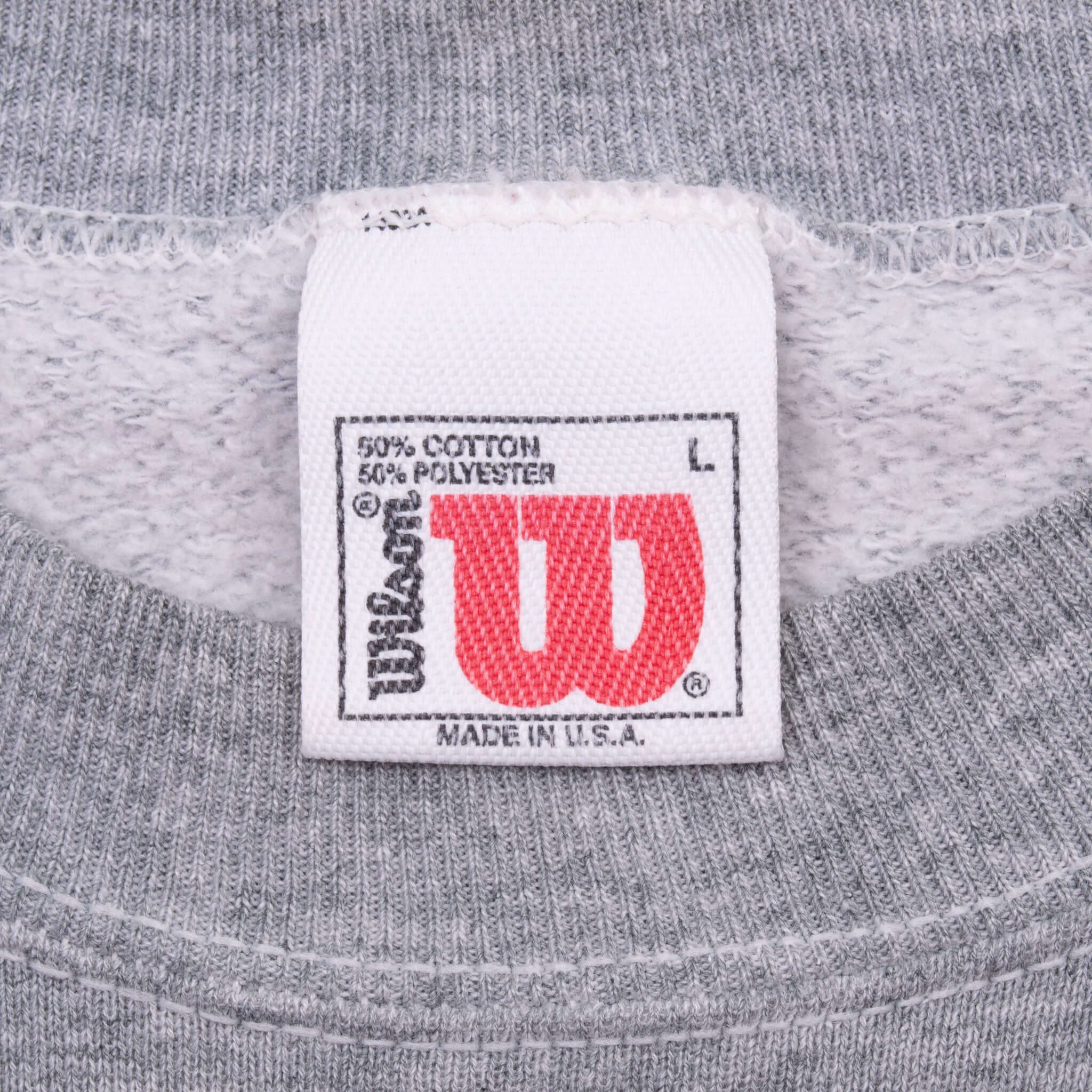 Vintage Wilson Blue Sweatshirt 1990S Size Large Made In Usa