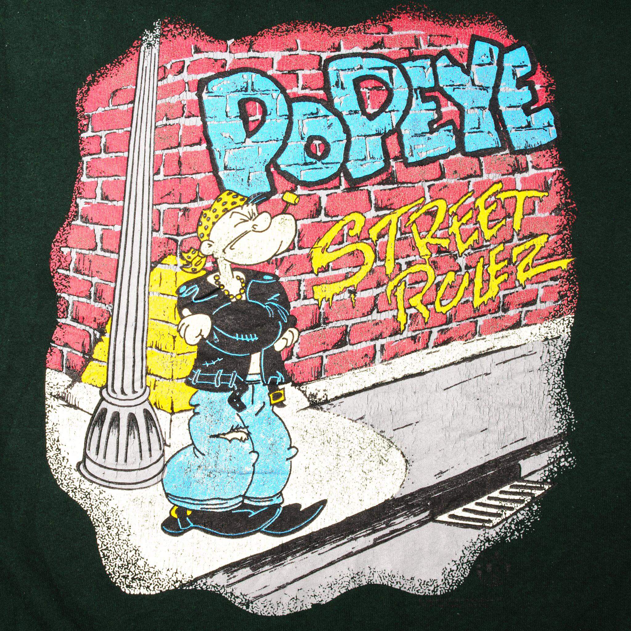 VINTAGE POPEYE SWEATSHIRT SIZE XL MADE IN USA 1990s