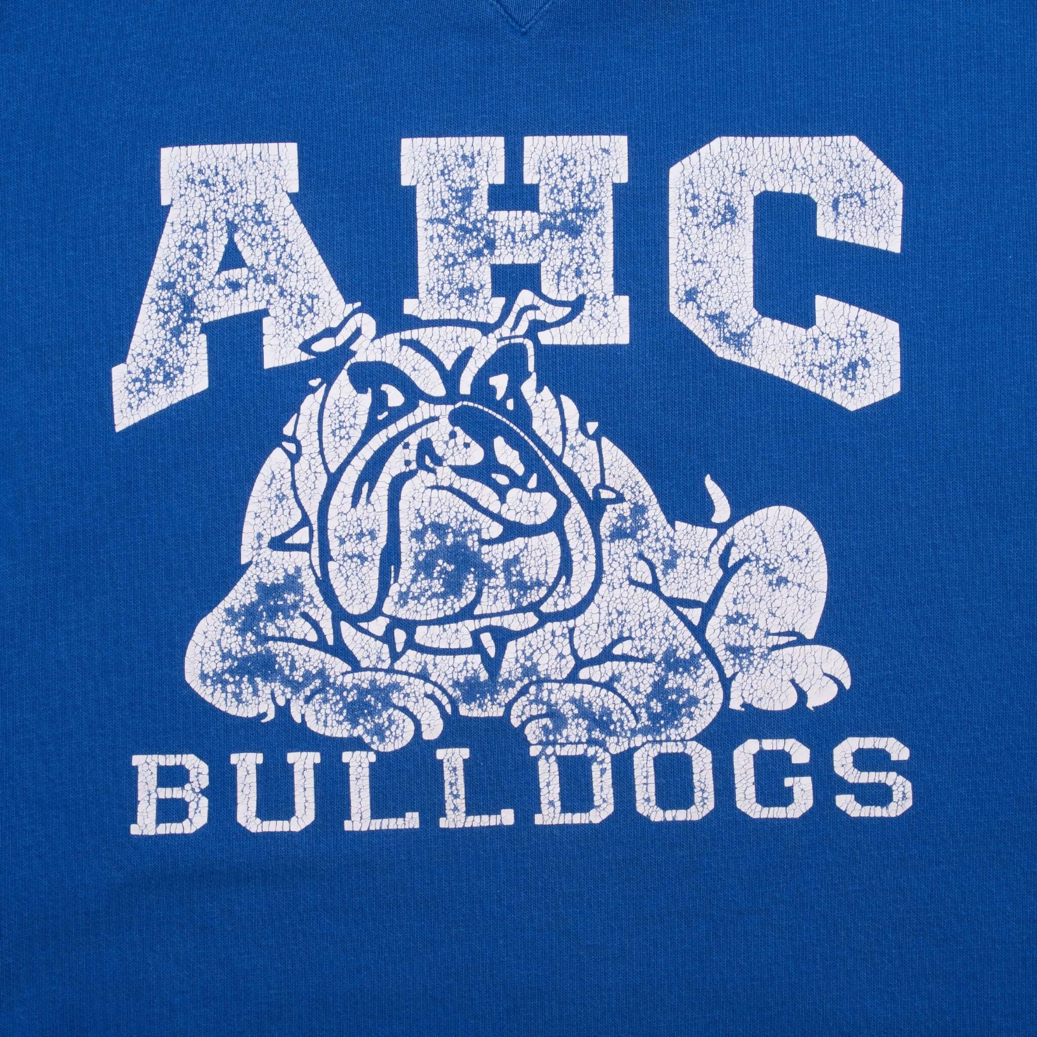 Vintage Nike Ncaa Allan Hancock College Ahc Bulldogs Blue Sweatshirt 2000S Size XL