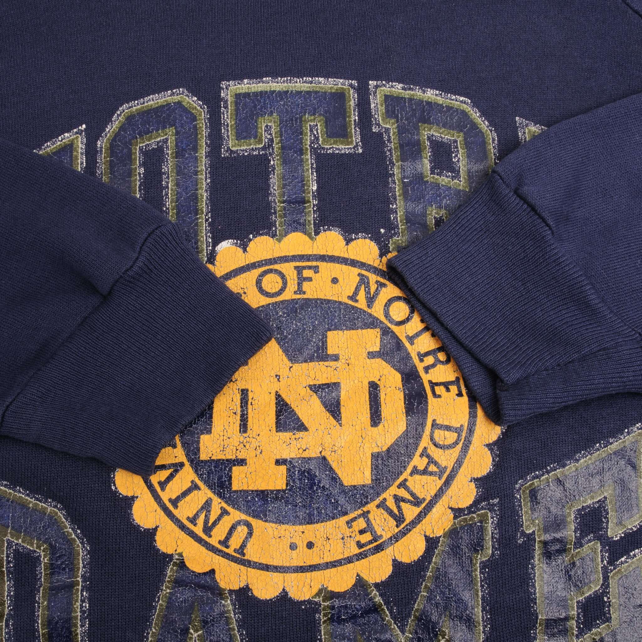 Vintage Ncaa Notre Dame University Champion Sweatshirt 1980S Size Large