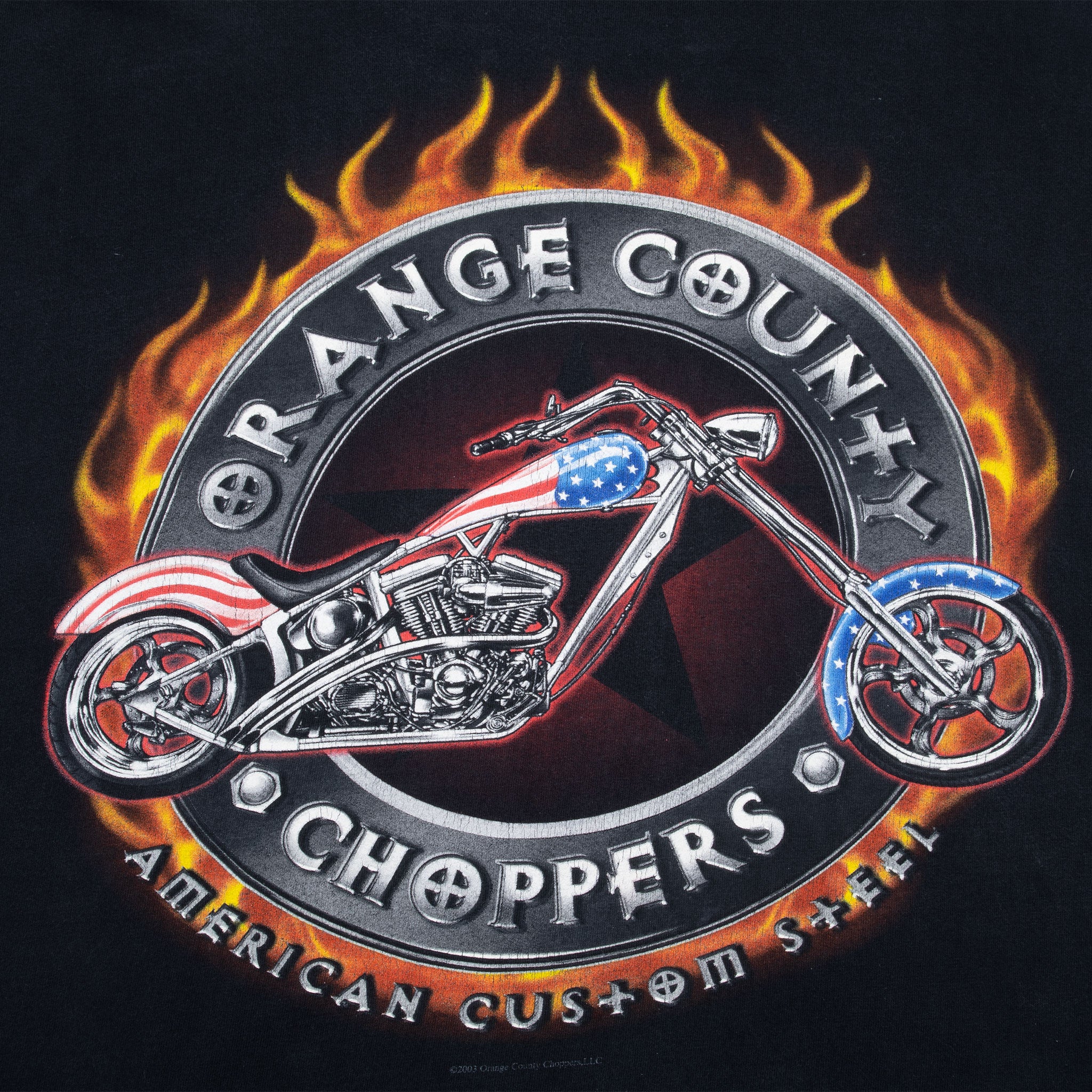 Vintage Occ Orange County Choppers 2005 Biker Tee Shirt Size 2XL