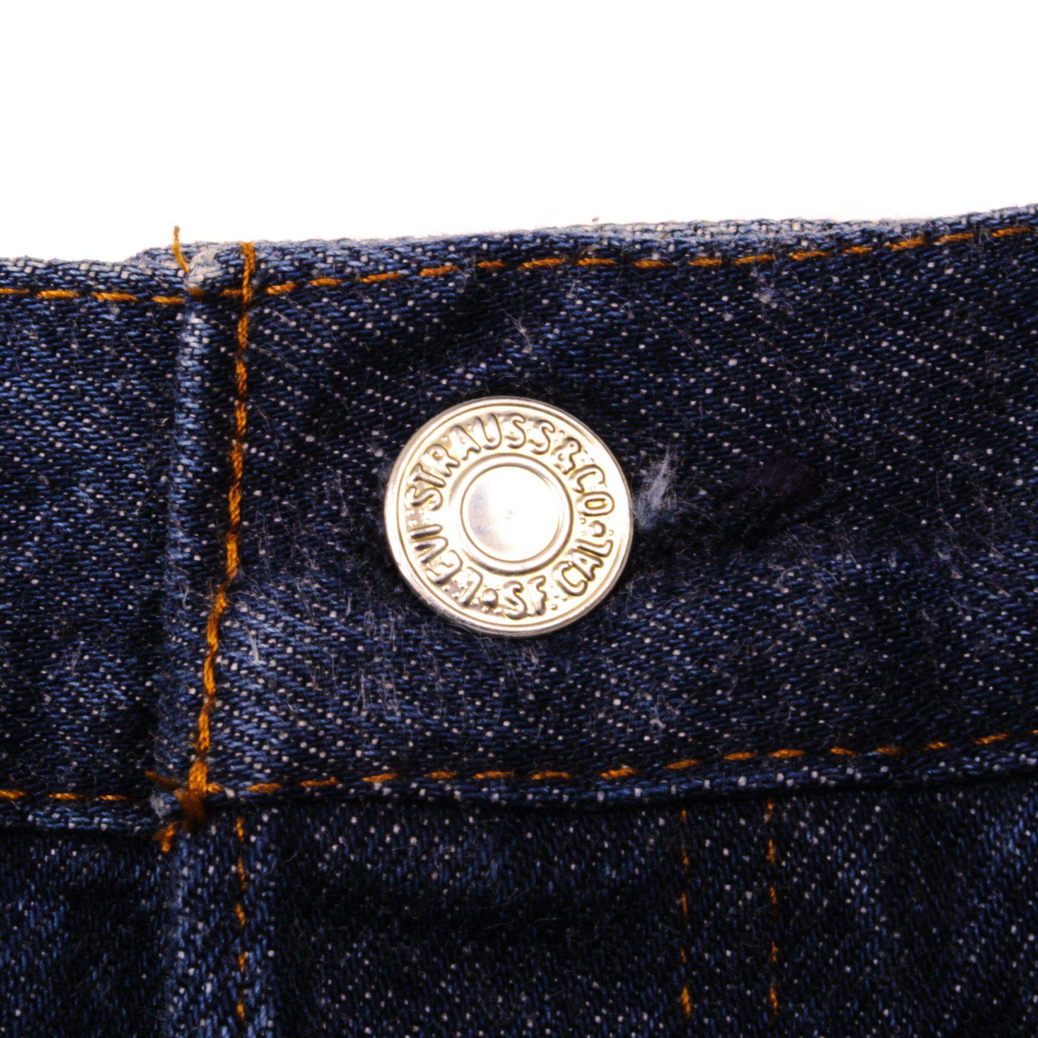 VINTAGE LEVIS 501 JEANS INDIGO EARLY 1980s SIZE W35 L28 MADE IN USA