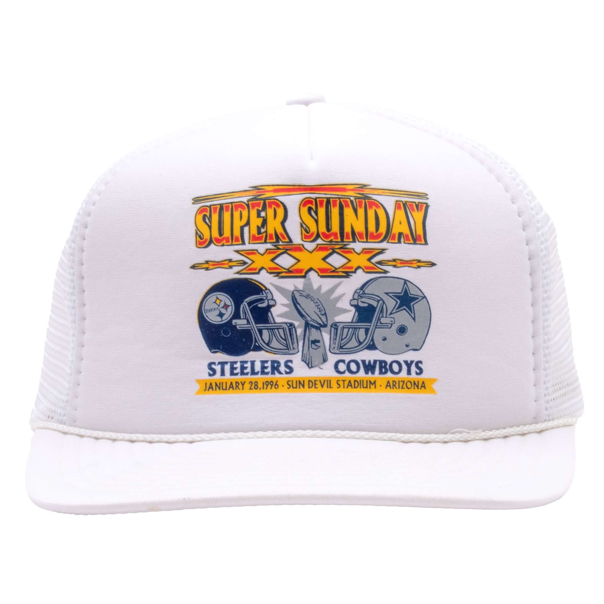 Vintage Nfl Super Bowl XXX Pittsburgh Steelers Vs Dallas Cowboys 1996 Snap Back Cap