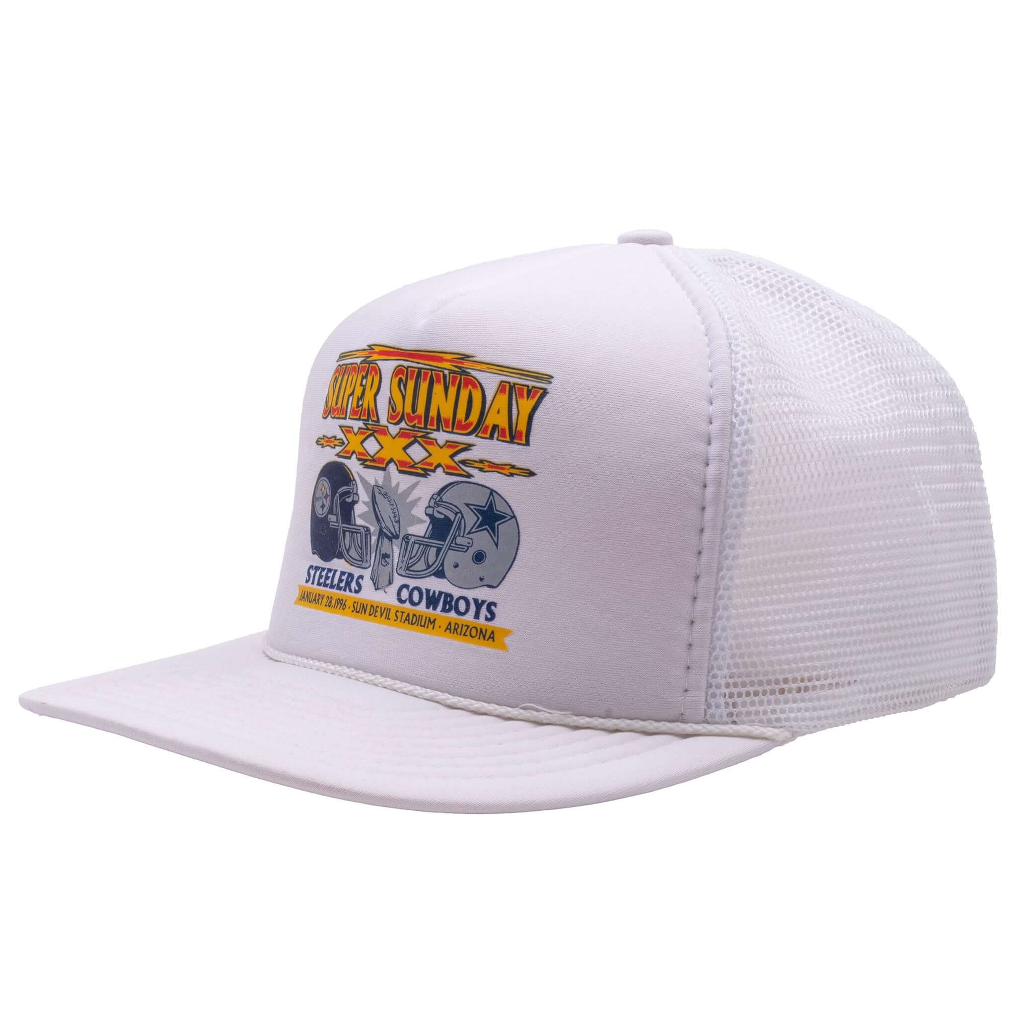 Vintage Nfl Super Bowl XXX Pittsburgh Steelers Vs Dallas Cowboys 1996 Snap Back Cap