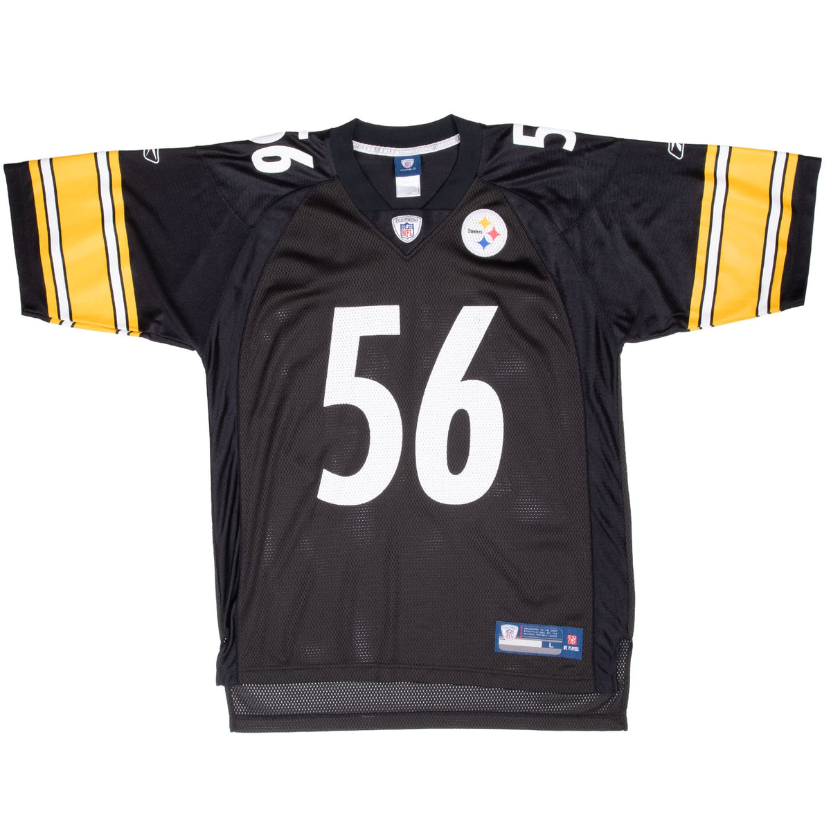 Vintage Nfl Pittsburgh Steelers Woodley #56 Reebok Jersey 2000S Size Large