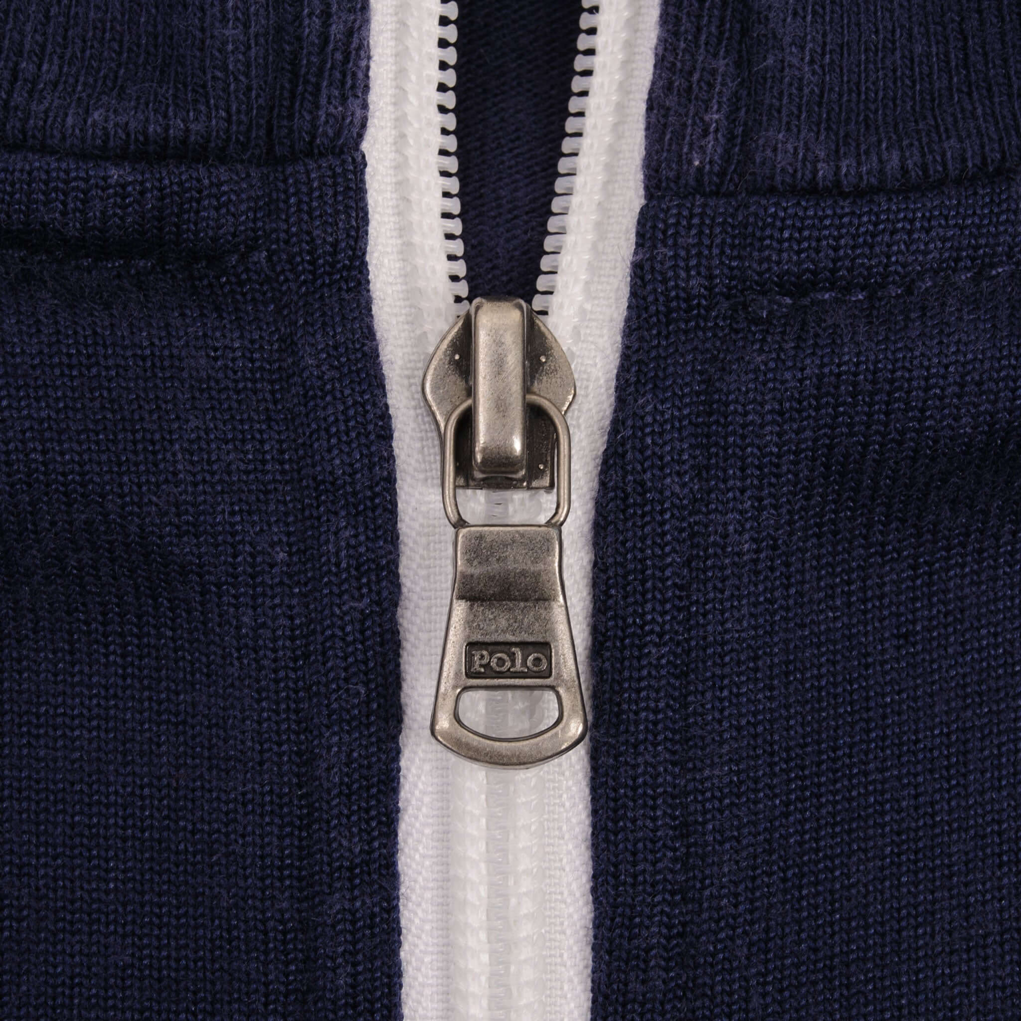 Vintage Polo Ralph Lauren Full Zip Blue Cardigan Sweatshirt 1990S Size 2XL