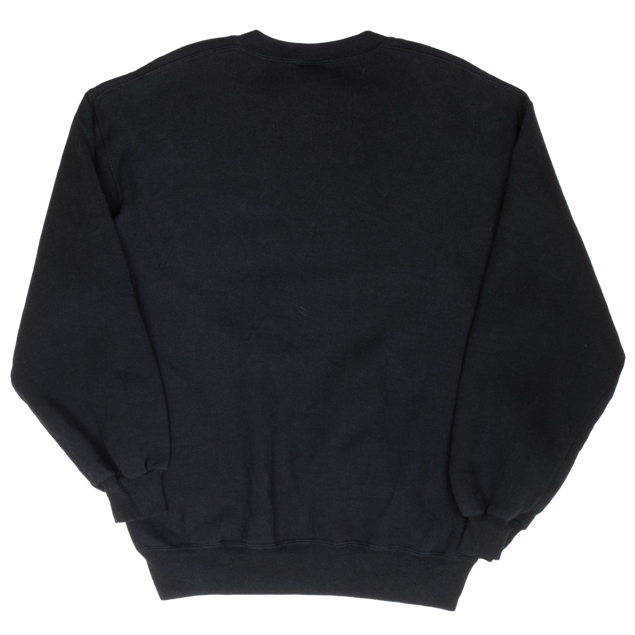 Vintage Russell Athletic Black Blank Sweatshirt 1990S Size Large Made In Usa