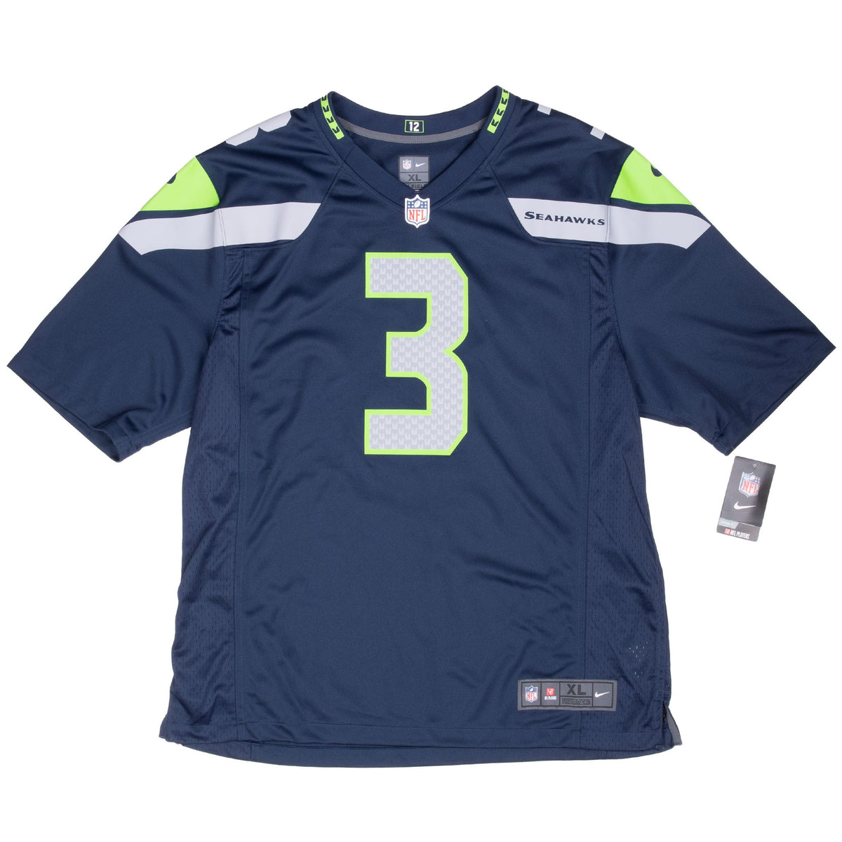 Vintage Nfl Seattle Seahawks Wilson #3 Nike Jersey Size XL Deadstock