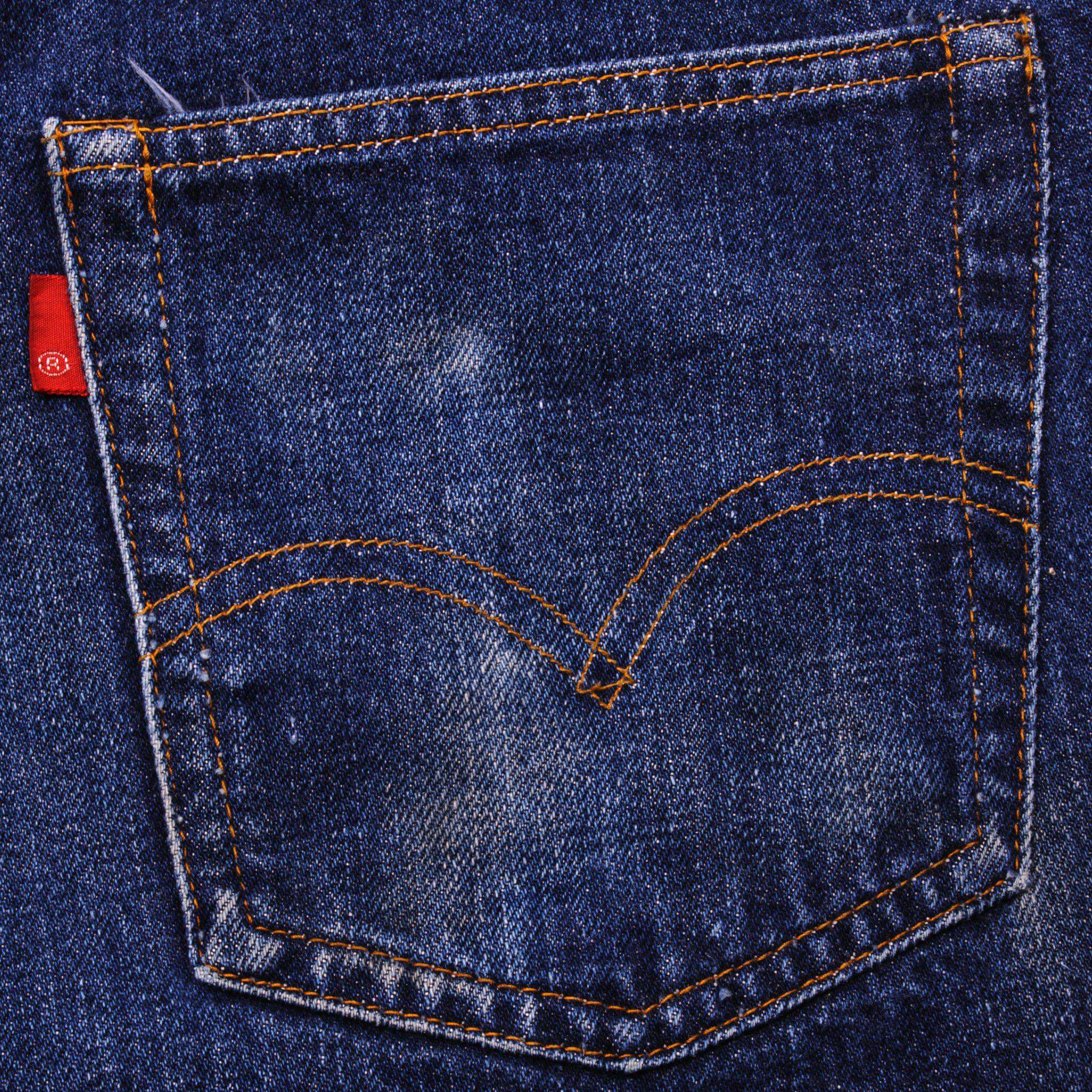 VINTAGE LEVIS 501 JEANS INDIGO SELVEDGE REDLINE SINGLE STITCH 1971-1976 SIZE W28 L30 MADE IN USA