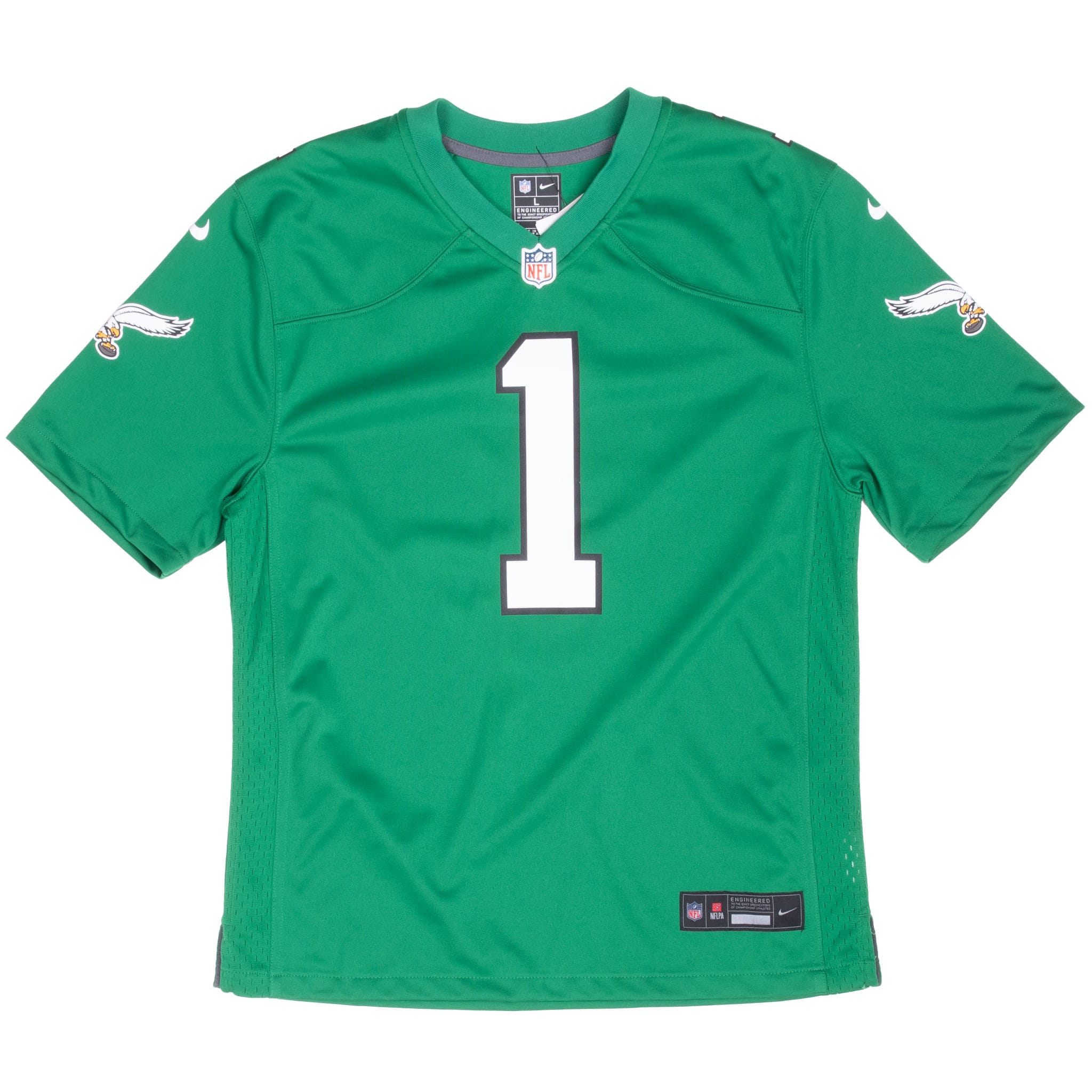 Vintage Nfl Philadelphia Eagles Hurts #1 Nike Jersey Size Large Youth Deadstock