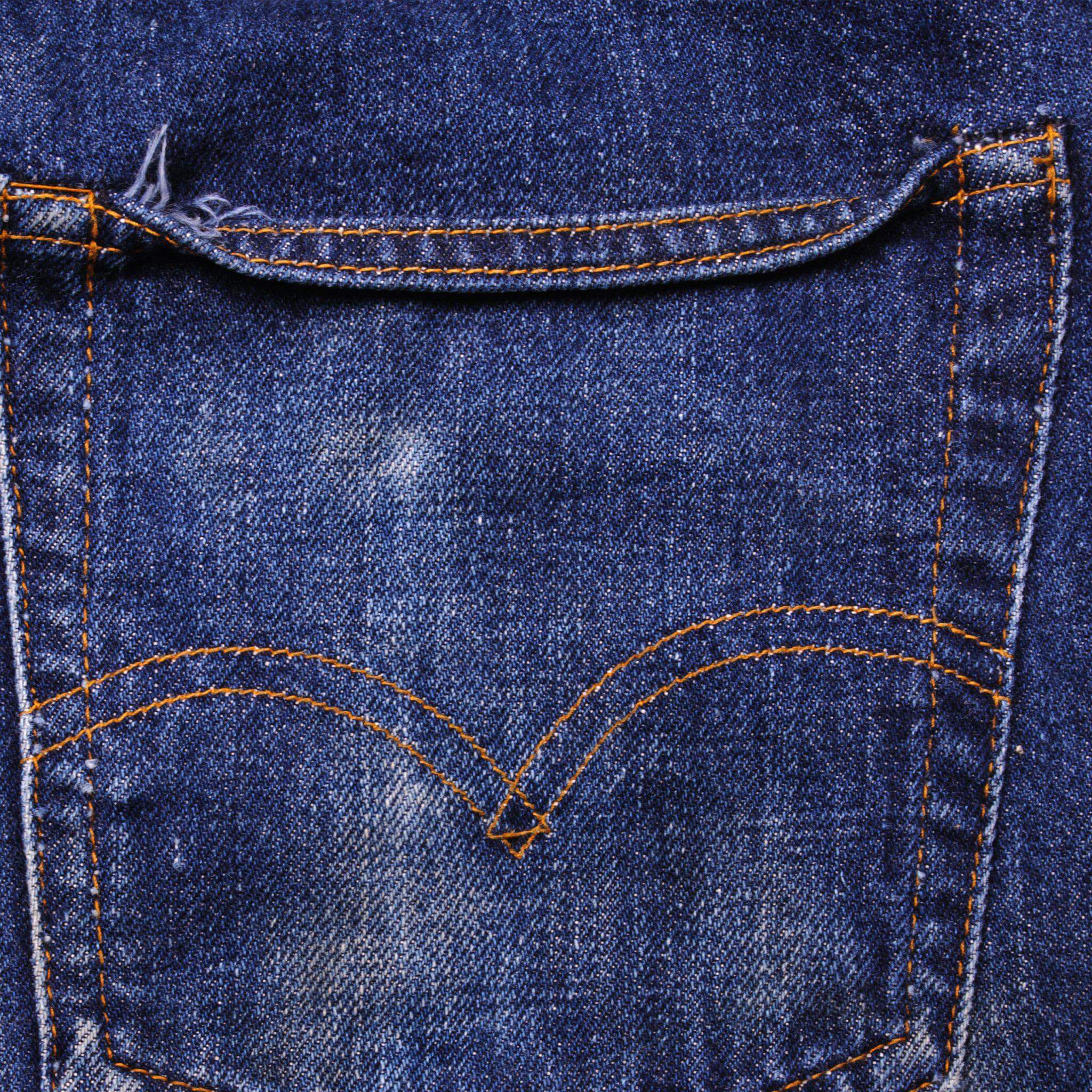 VINTAGE LEVIS 501 JEANS INDIGO SELVEDGE REDLINE SINGLE STITCH 1971-1976 SIZE W28 L30 MADE IN USA