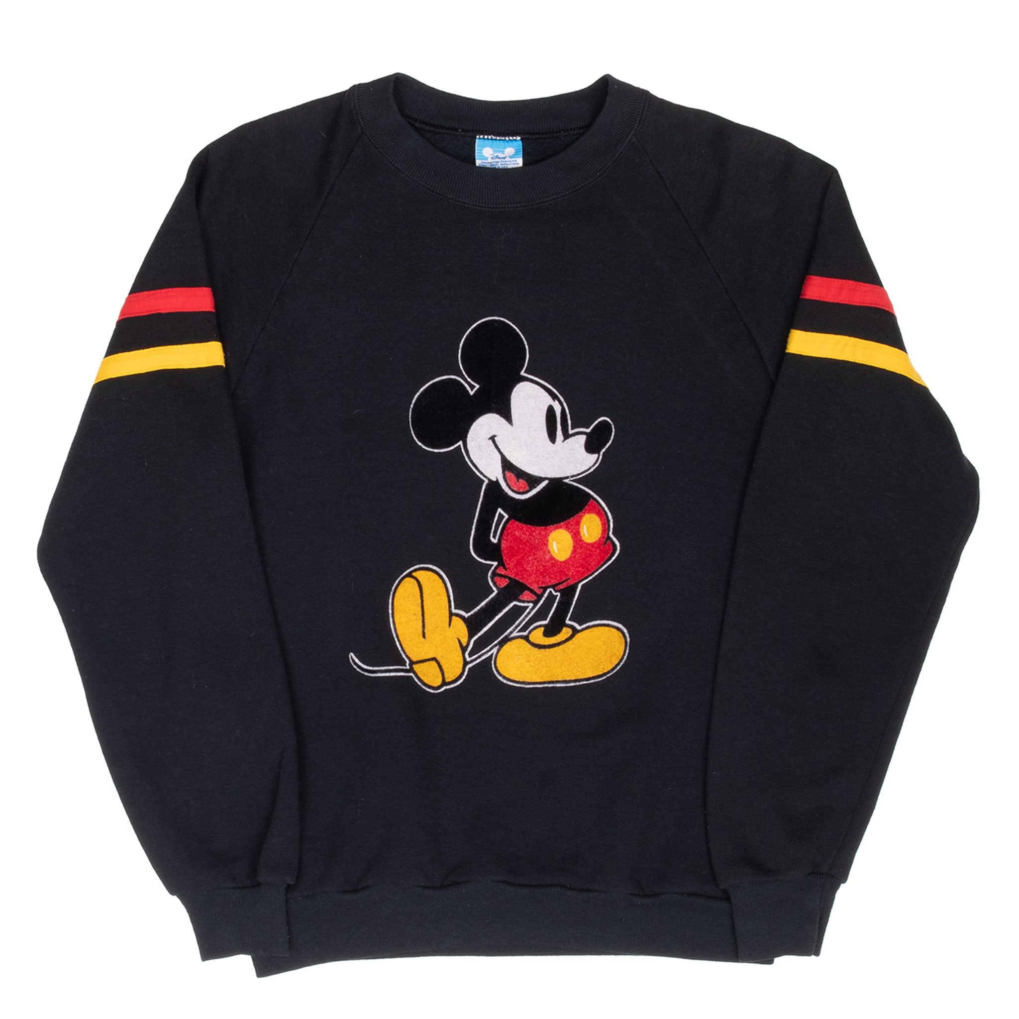 Vintage Disney Mickey Mouse Velvet Sweatshirt 1980S Size Small Made In Usa