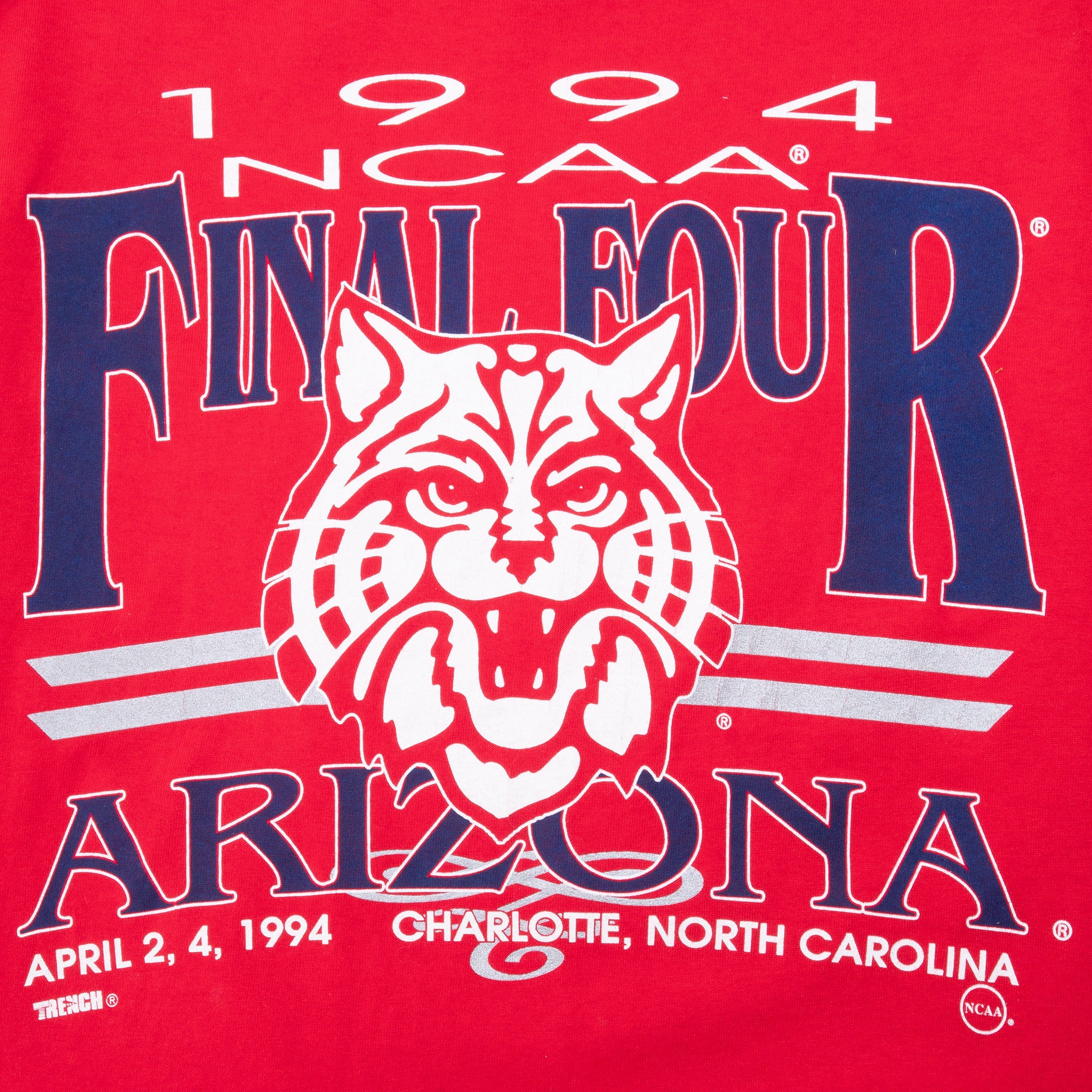 Vintage Ncaa Arizona Wildcats Final Four 1994 Tee Shirt Size Medium Made In Usa
