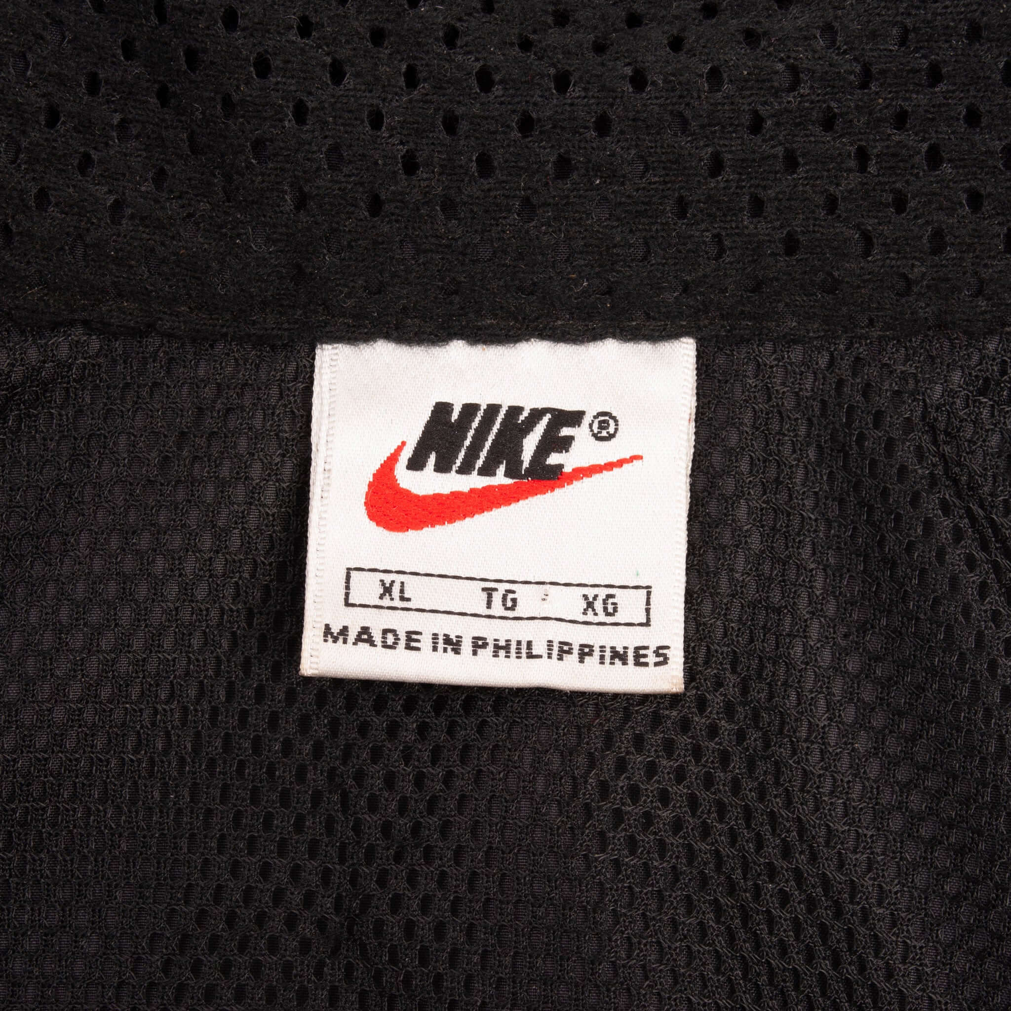 Vintage Nike Black Pullover Windbreaker Jacket 1990S Size XL