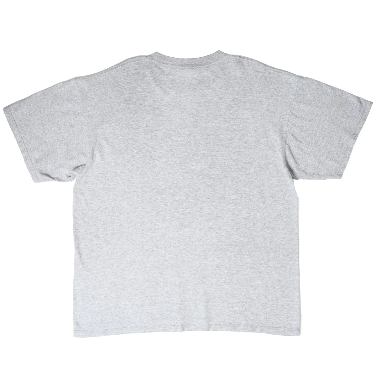 Back of plain grey Nike short-sleeve T-shirt