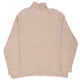 Vintage Polo Ralph Lauren Beige 1990S Quarter 1/4 Zip Sweater Size 2XL