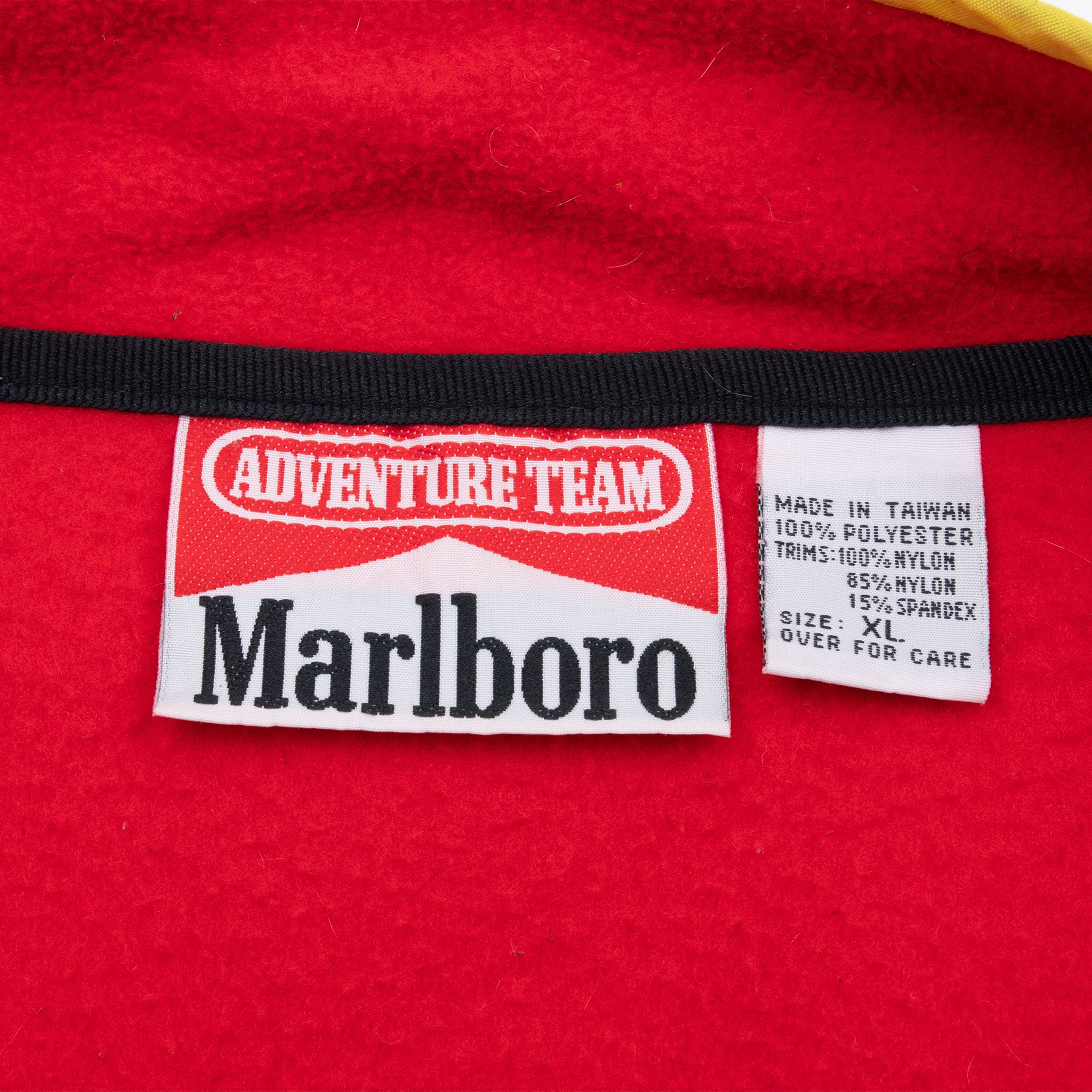 Vintage Marlboro Adventure Team Pullover Fleece Jacket 1990S Size XL
