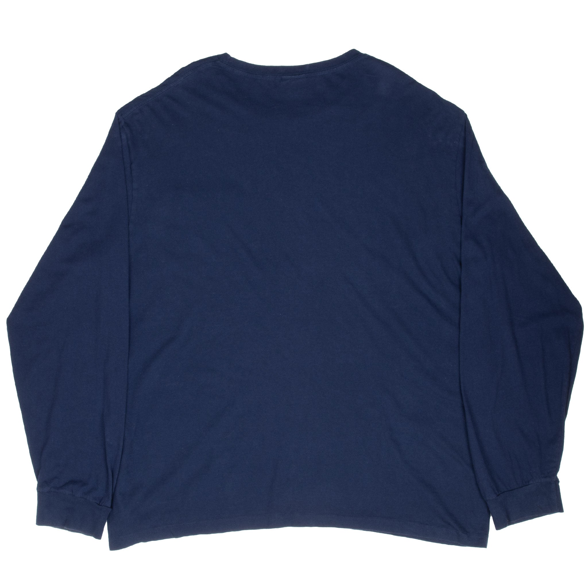 Vintage Ralph Lauren Navy Blue Long Sleeve Tee Shirt 1990S Size 2XL