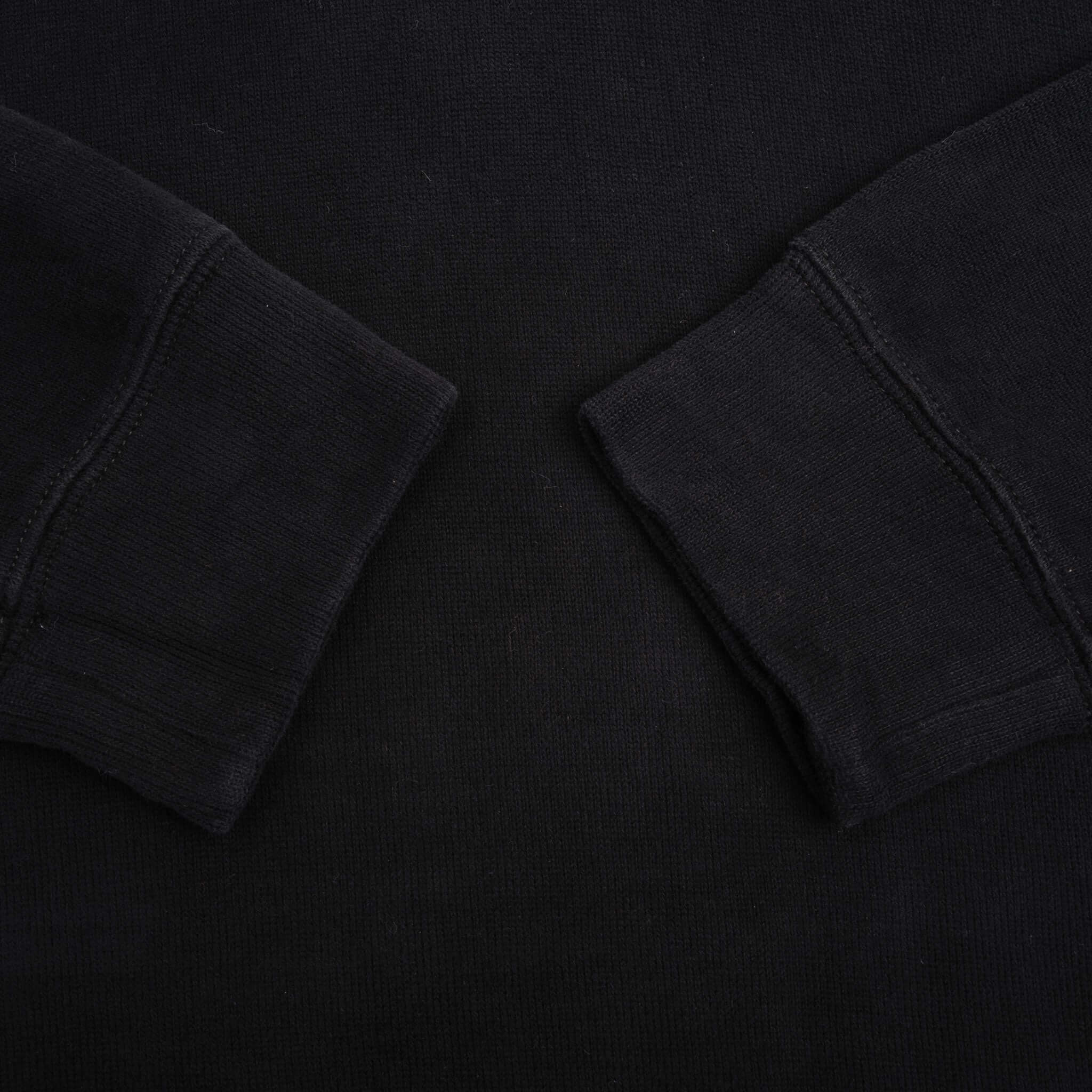 Vintage Polo Ralph Lauren Black Quarter 1/4 Zip Sweater 1990s Size XL