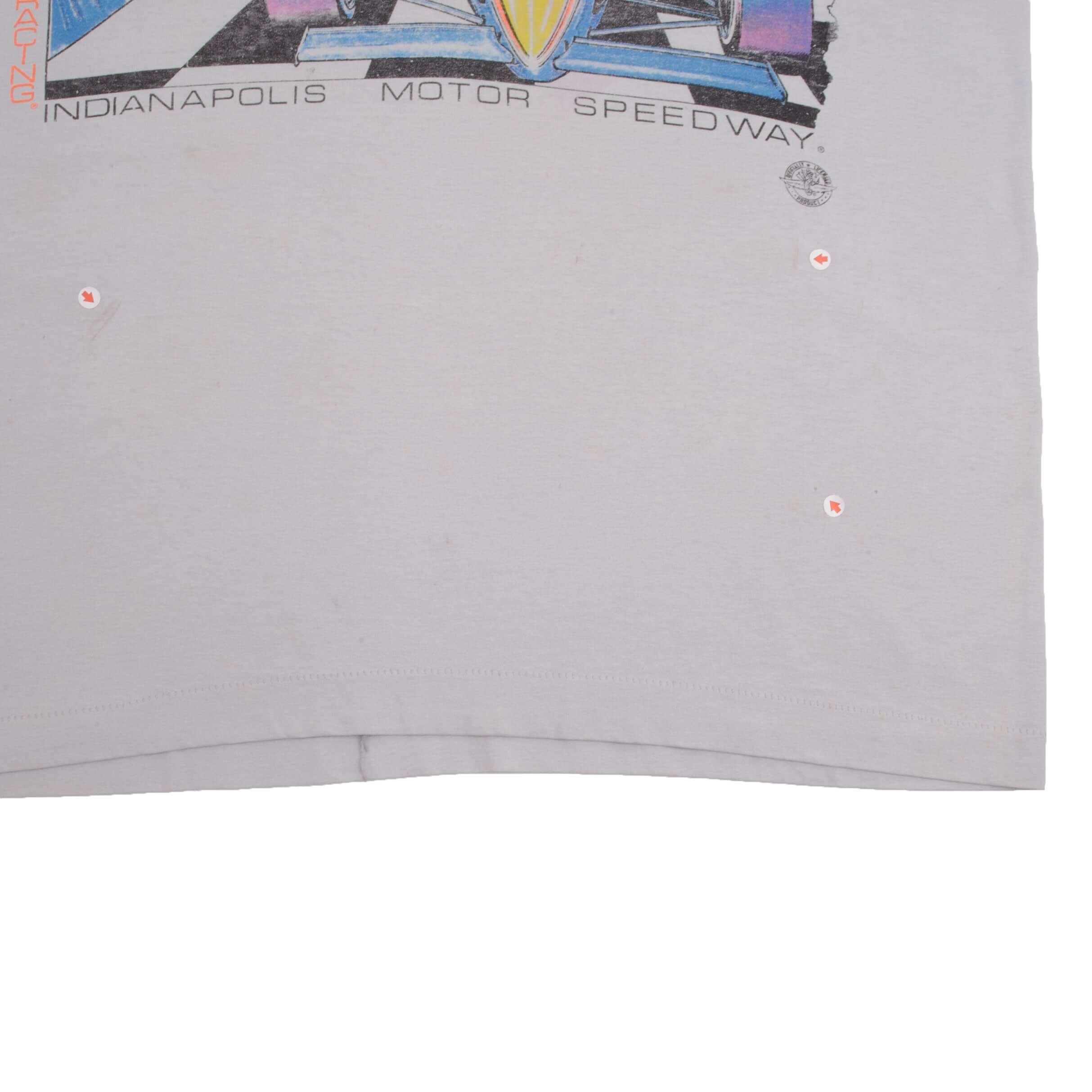 VINTAGE INDY CAR RACING INDIANAPOLIS 500 1990 TEE SHIRT SIZE LARGE MADE IN USA