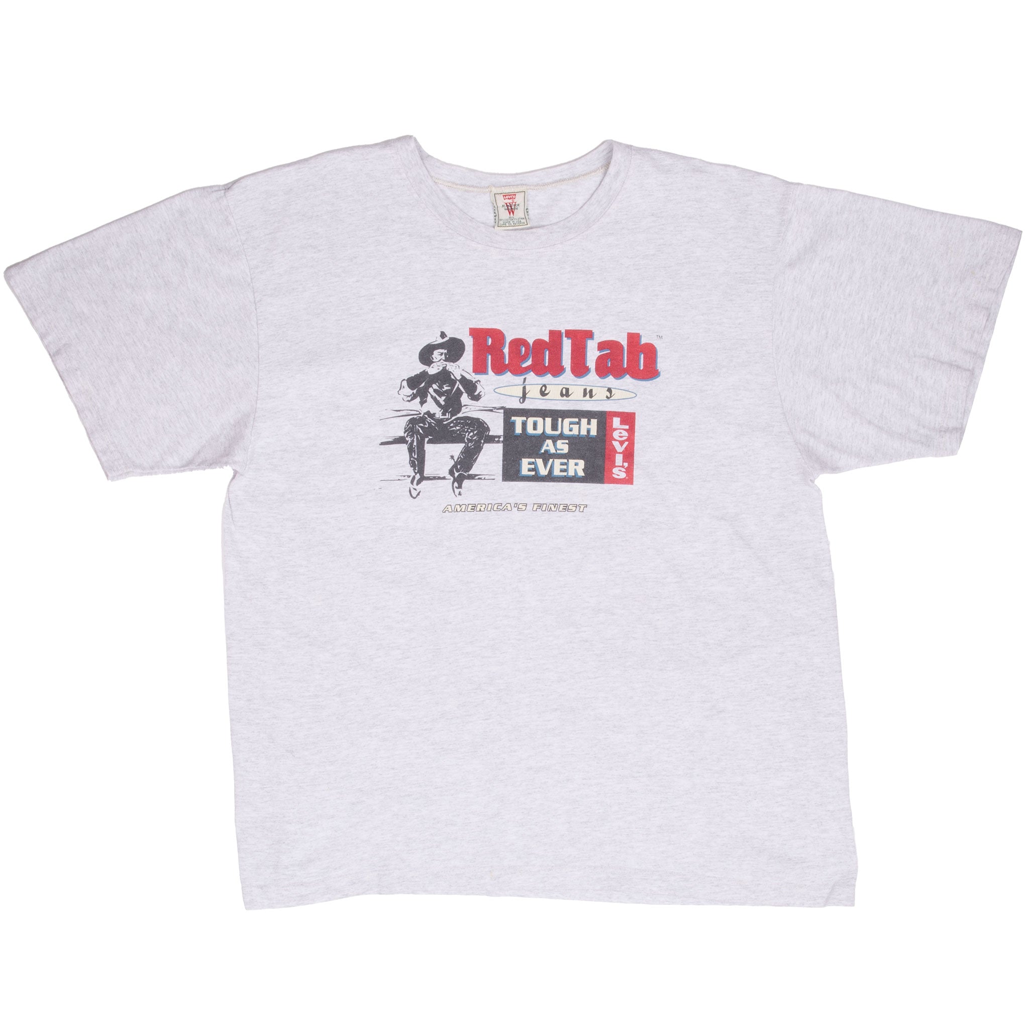 Vintage Levis Red Tab Tee Shirt 1990S Size Large Made In Usa With single Stitch Sleeves