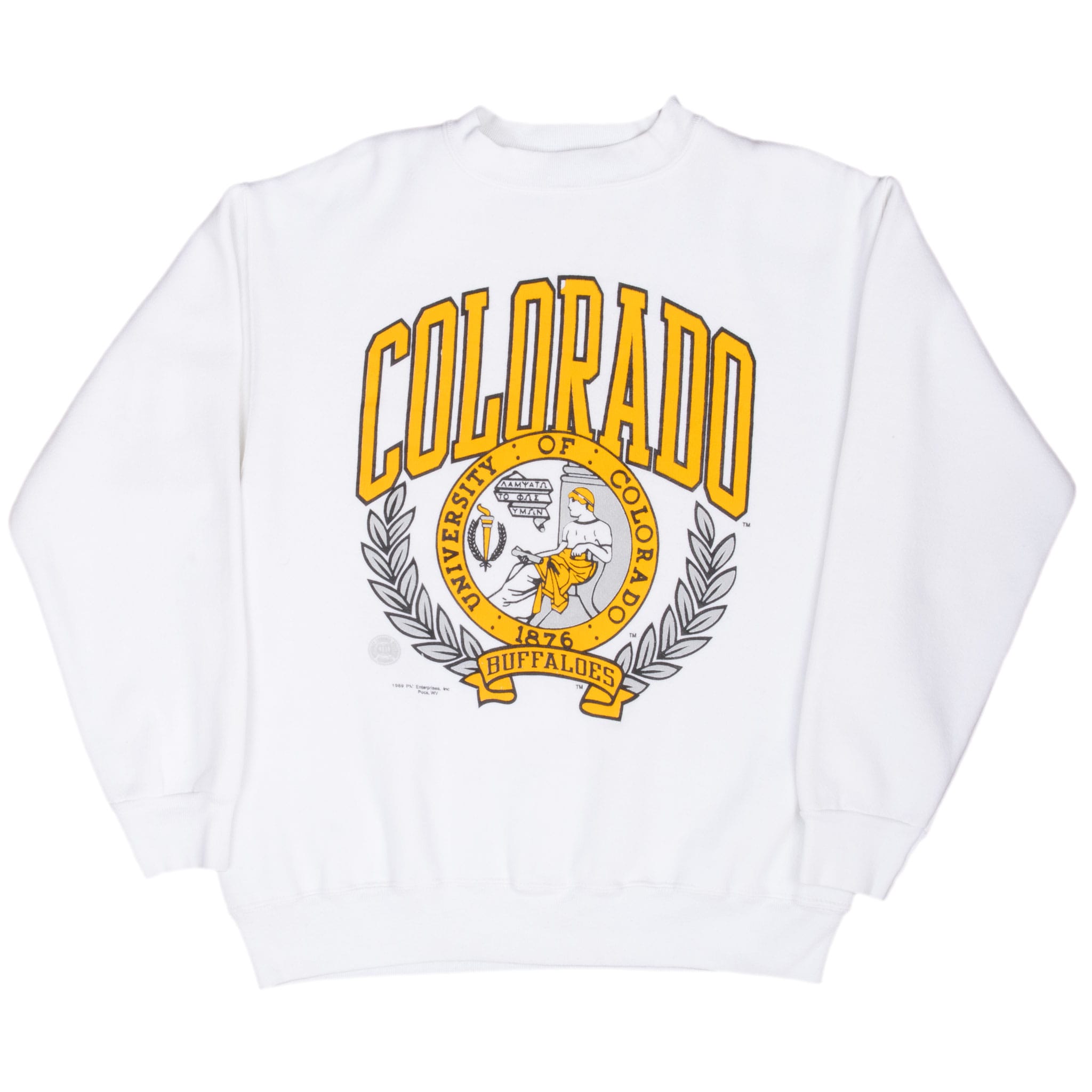 Vintage Colorado University Sweatshirt 1989 Size Medium Made In Usa