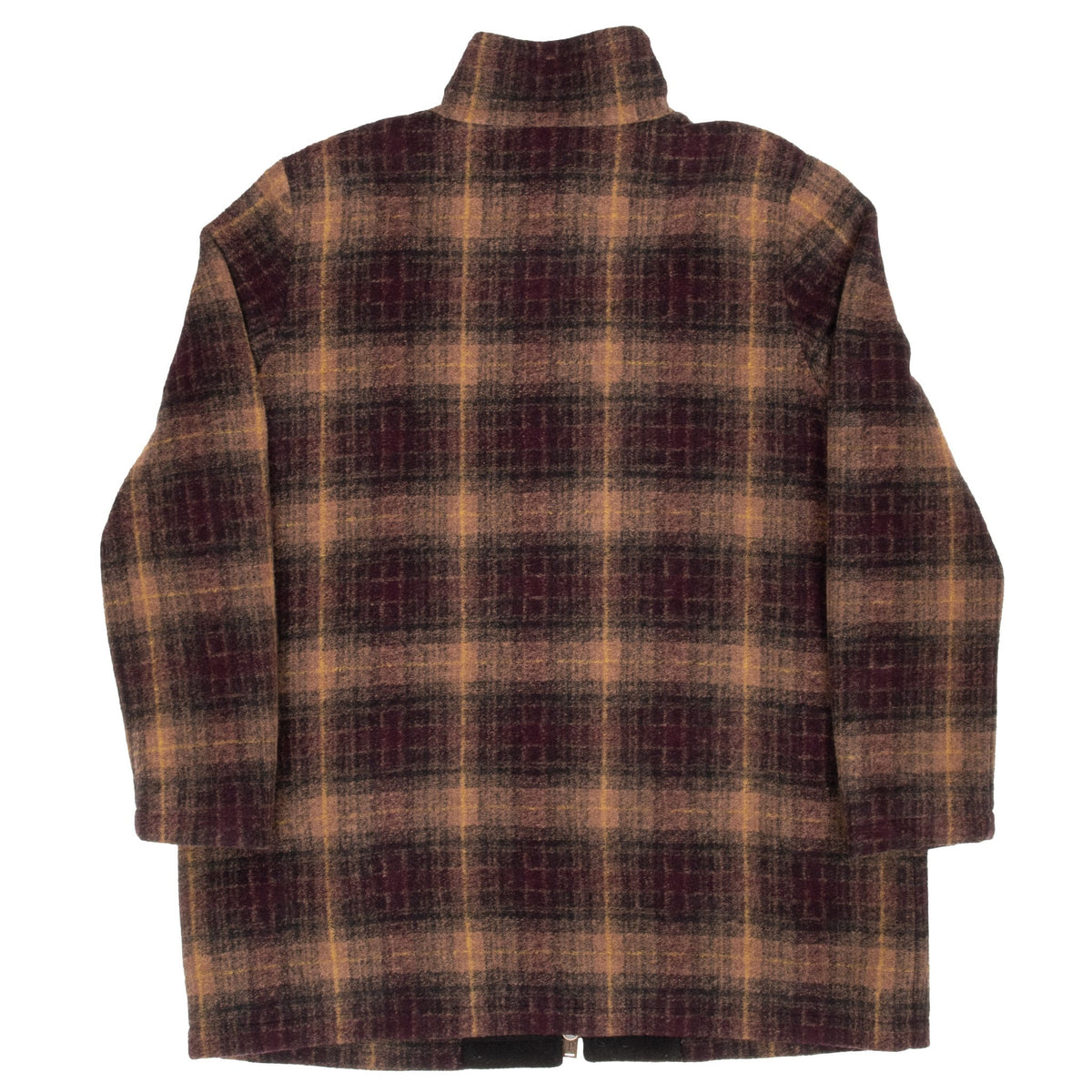 Vintage Pendleton Woolen Brown Plaid Coat Jacket 2000S Size XL