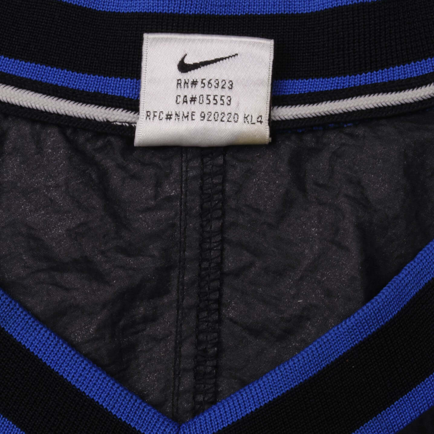 Vintage Nike Windbreaker Pullover Center Swoosh Black Jacket 1990S Size XL