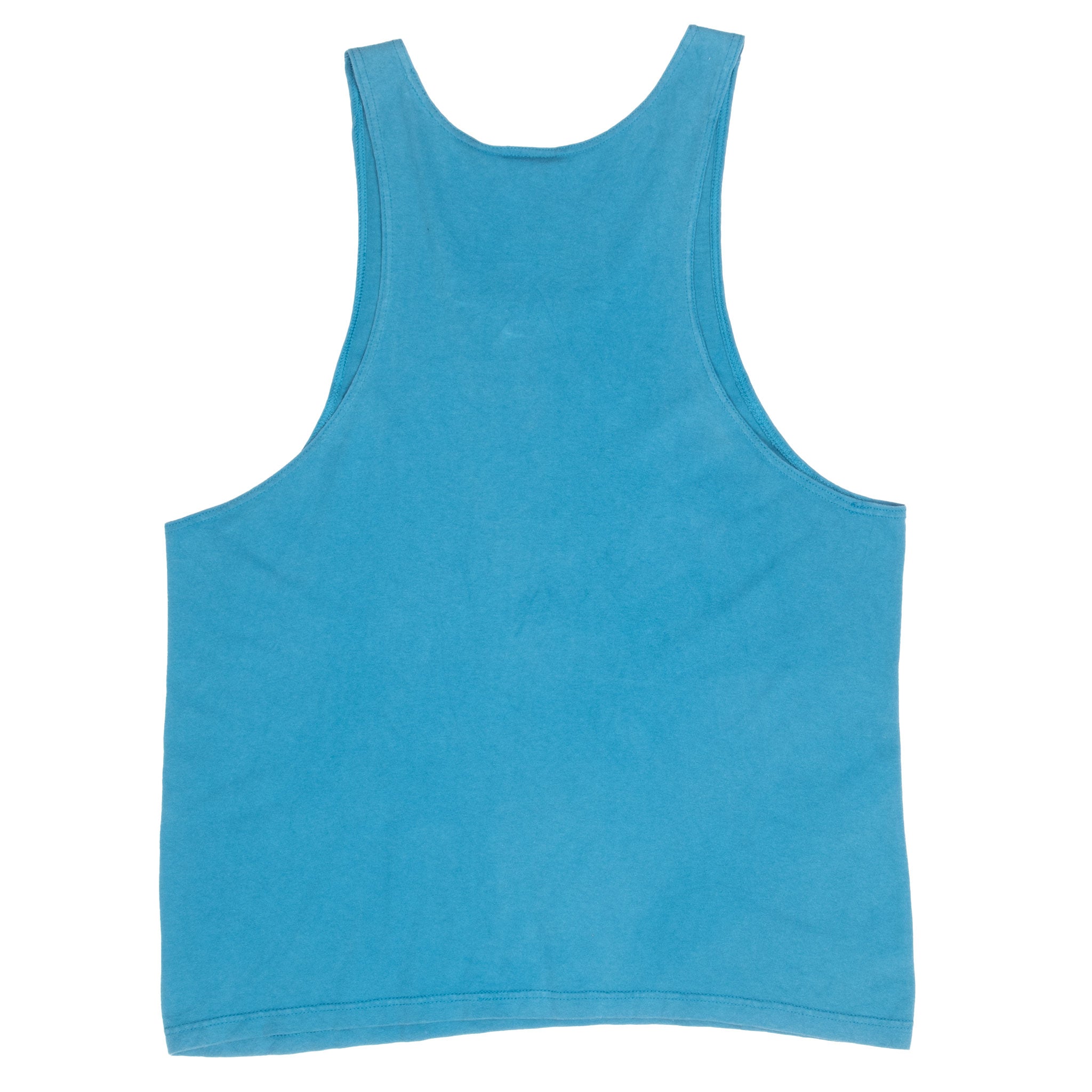 Vintage Nike Spellout Teal Tank Top Tee Shirt 1990S Size Medium Made In Usa