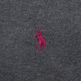 Polo Ralph Lauren Dark Grey Quarter 1/4 Zip Sweater Size Medium