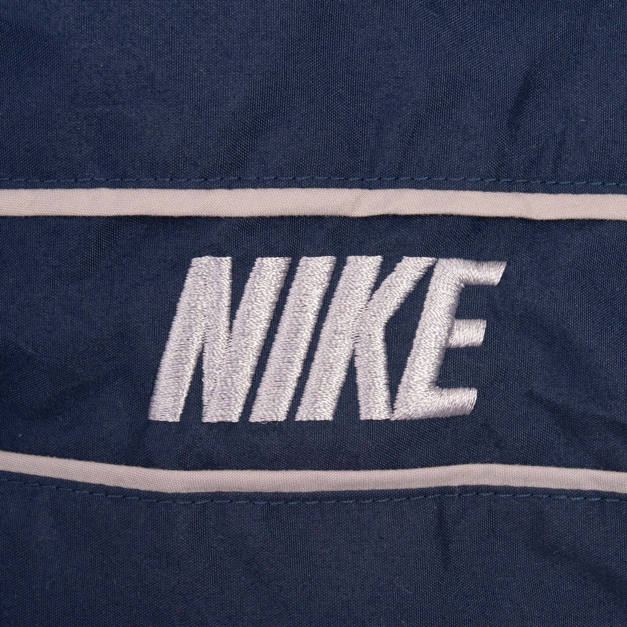Vintage Nike Classic Swoosh Blue Nylon Track Pants 2000S Size Large
