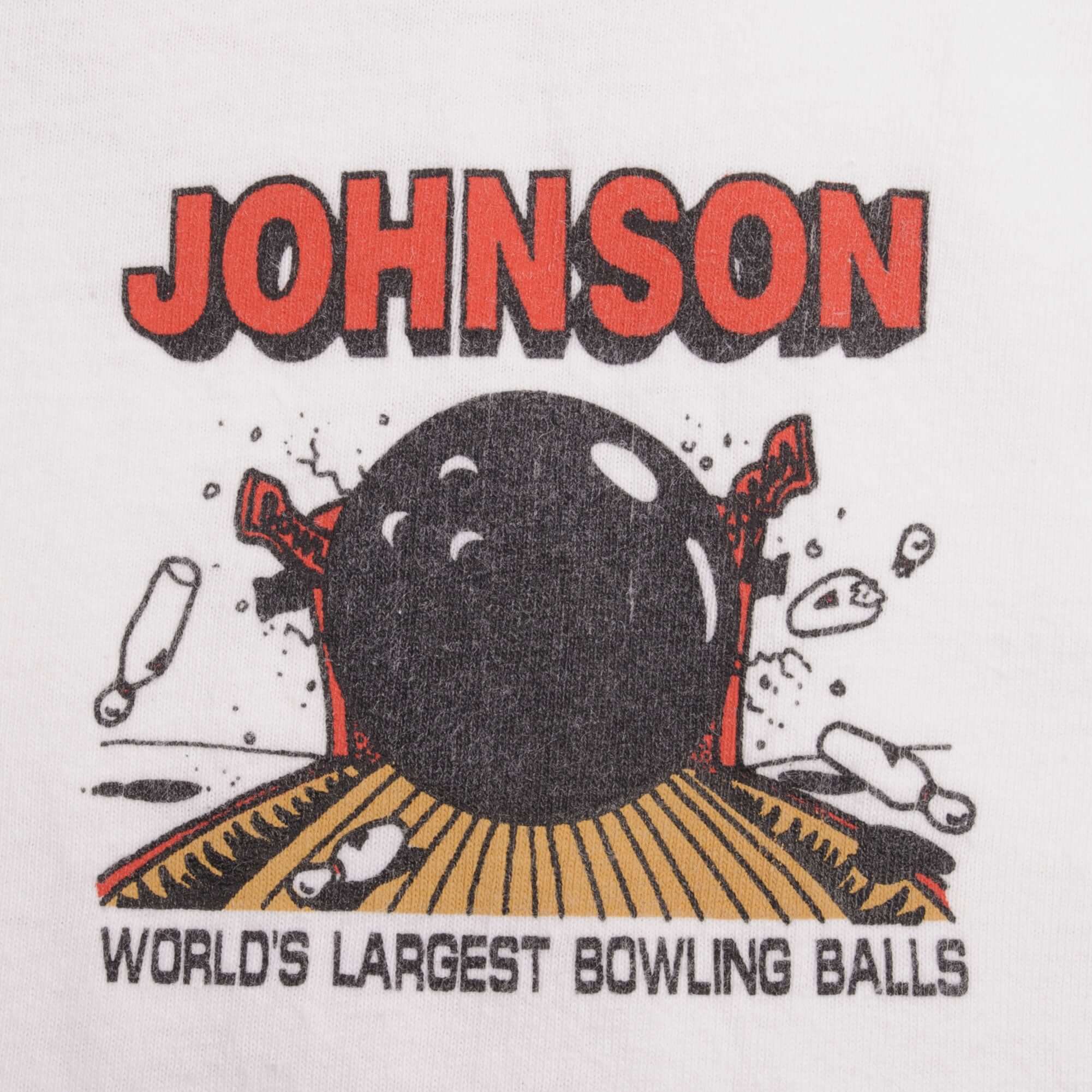 Vintage Johnson Bowling Balls 1991 Tee Shirt Size XL Made In Usa
