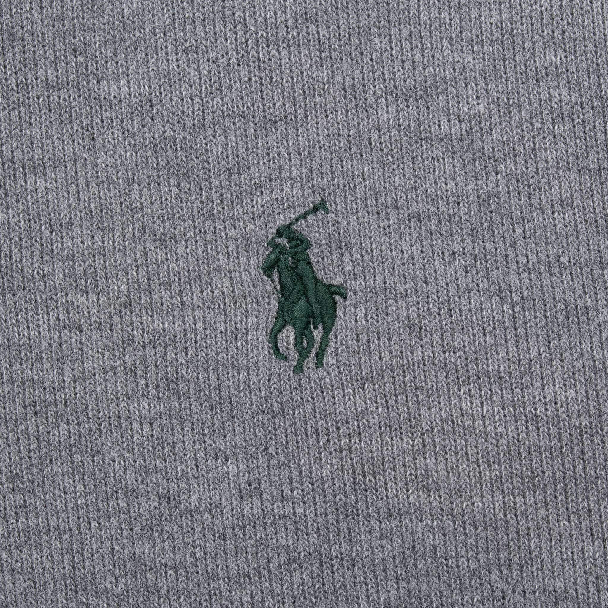 Vintage Polo Ralph Lauren Grey Quarter 1/4 Zip Sweater 1990S Size Large